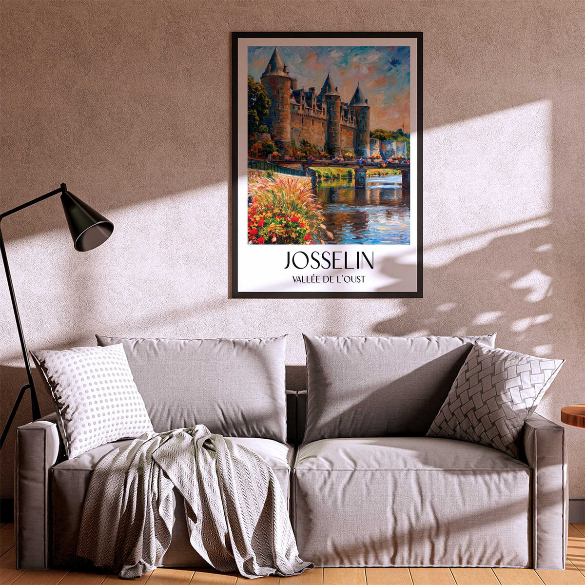 josselin-vallée-de-l'oust-frankreich-poster-oil-painting-oelgemaelde