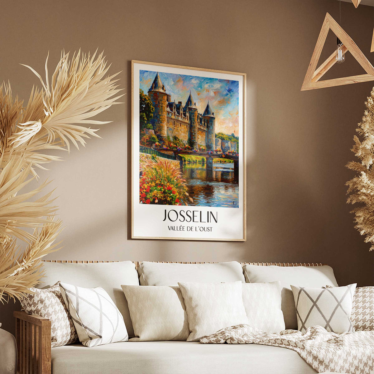 josselin-vallée-de-l'oust-frankreich-poster-oil-painting-oelgemaelde