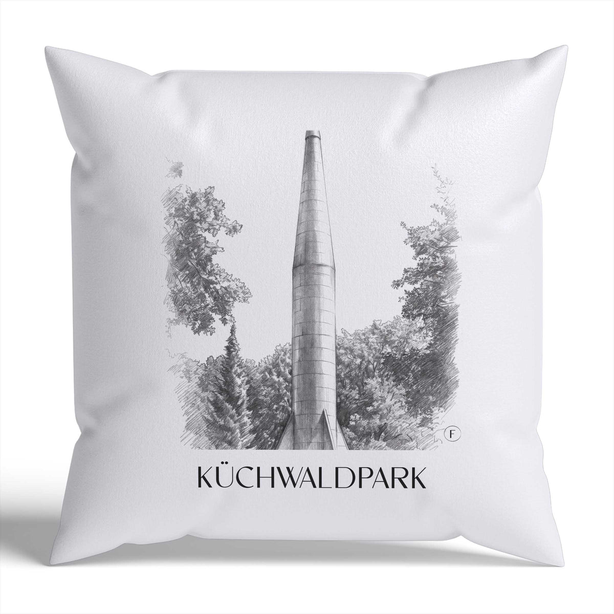 küchwaldpark-chemnitz-deutschland-kissenbezug-bleistift-zeichnung-drawing