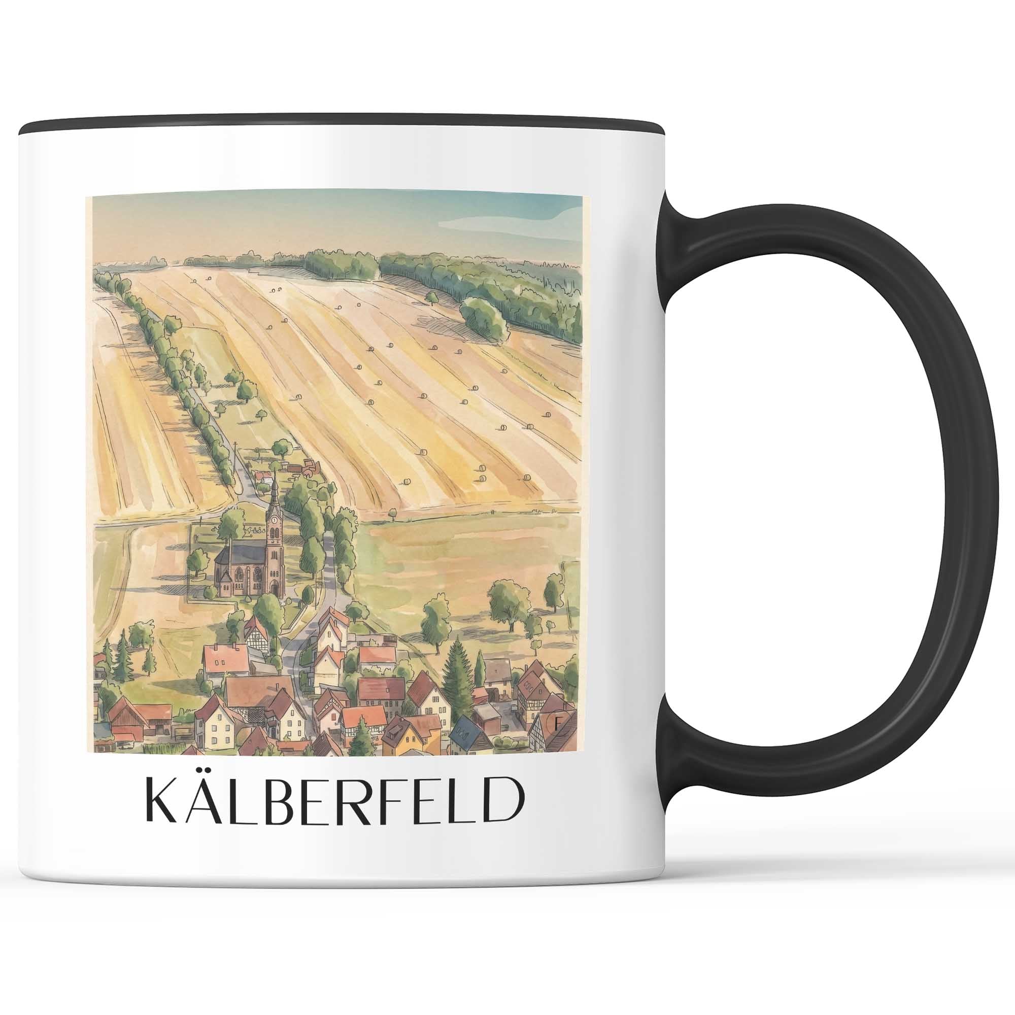 kälberfeld-thüringer-wald-deutschland-kaffeebecher-aquarell