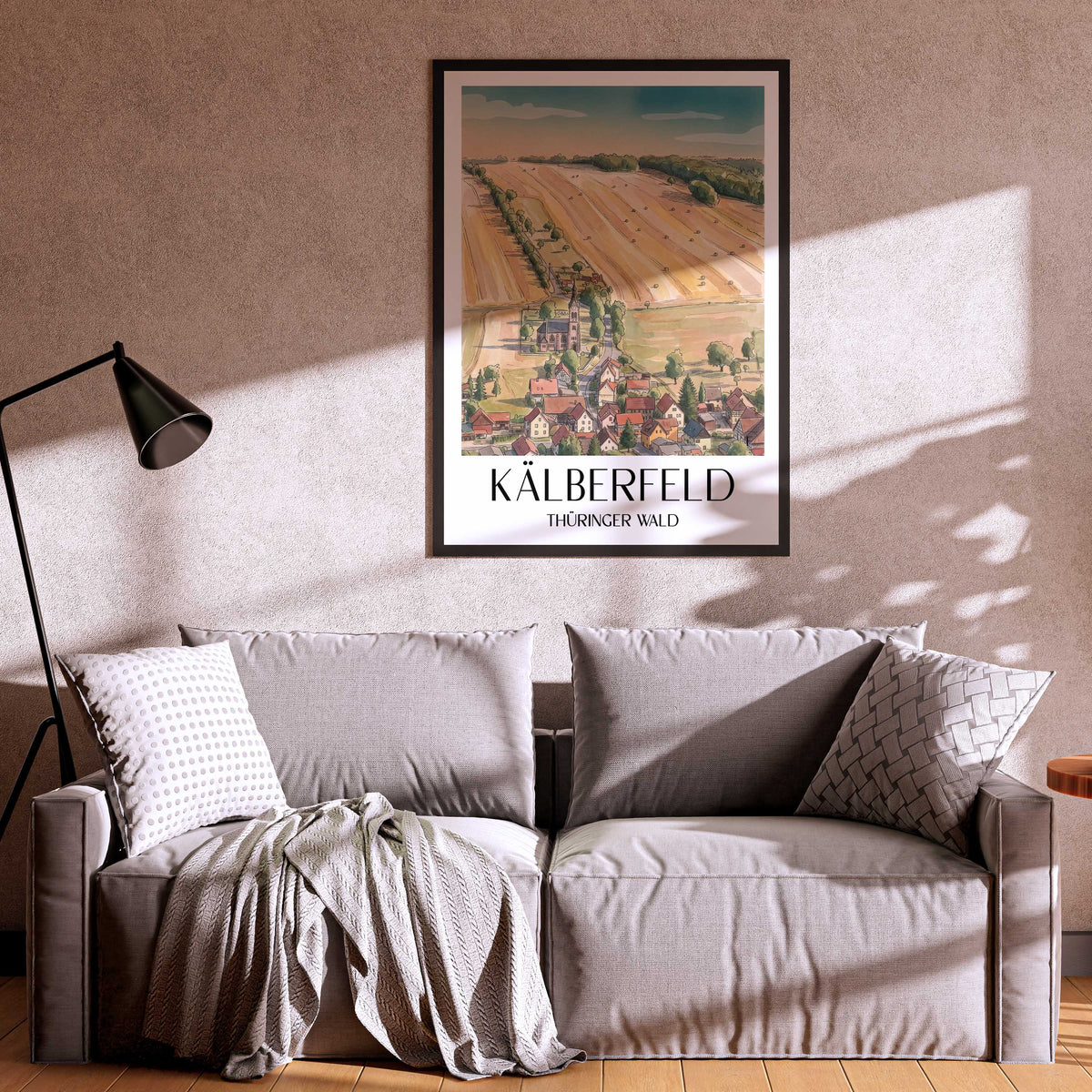 kälberfeld-thüringer-wald-deutschland-poster-aquarell