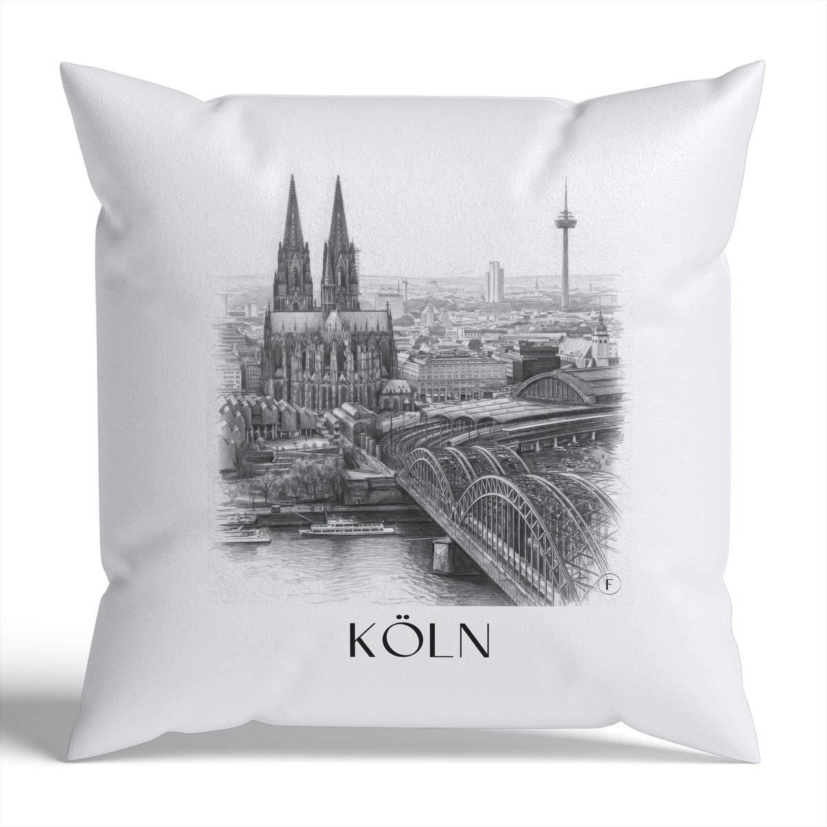 köln-deutschland-deutschland-kissenbezug-bleistift-zeichnung-drawing