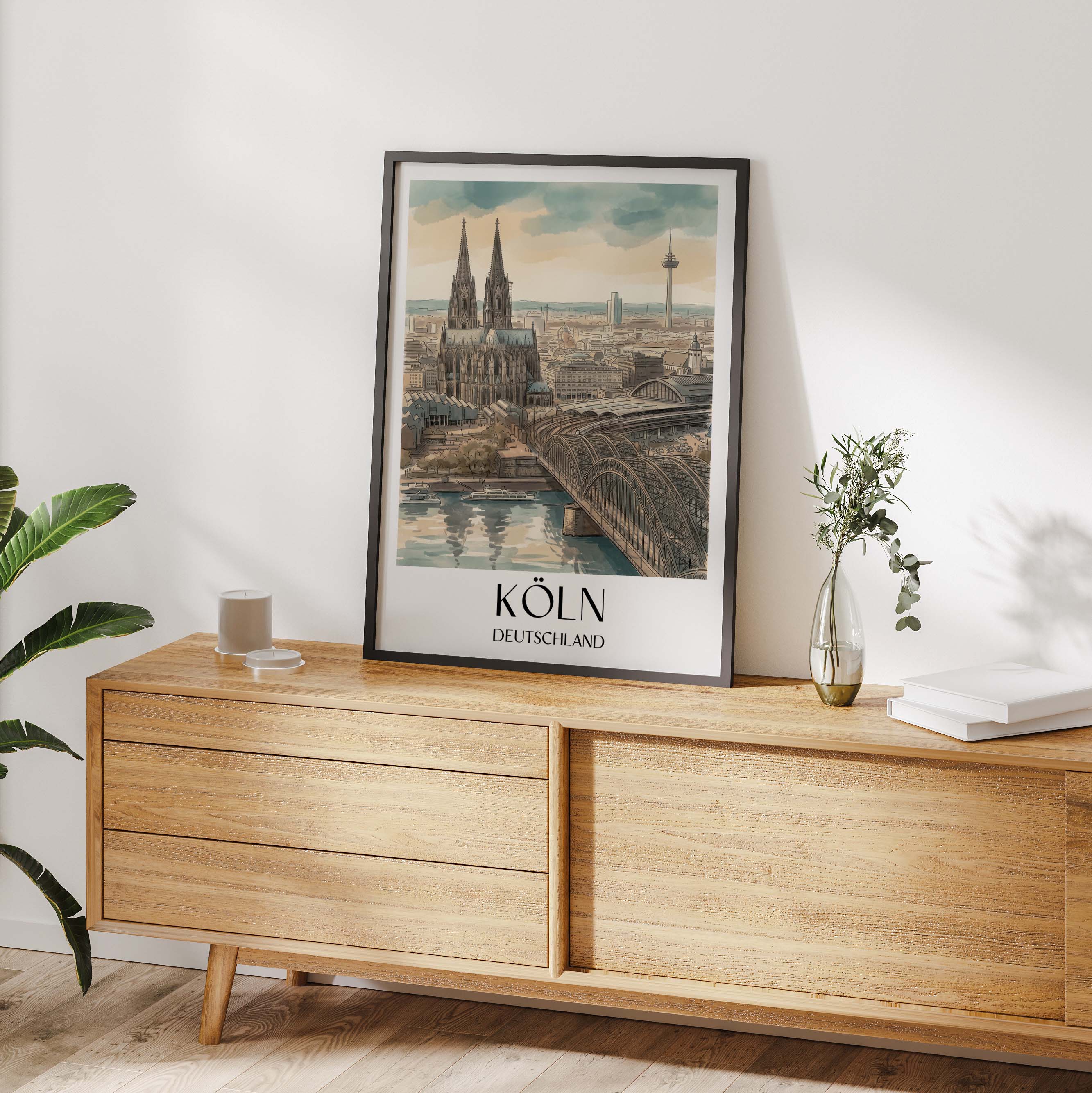 köln-deutschland-poster-aquarell