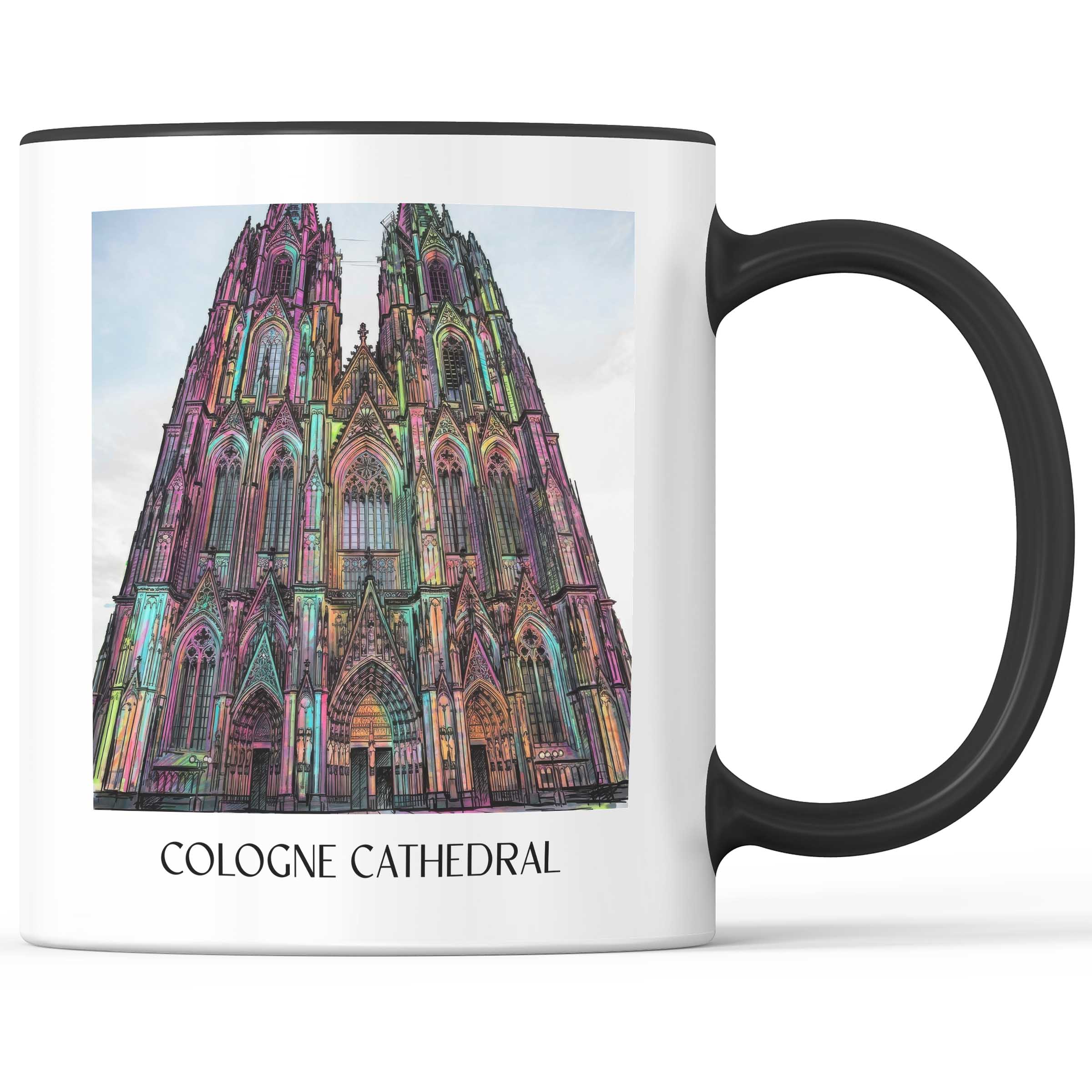 Kölner Dom Kaffeebecher - Köln - Deutschland Becher - Kaffeetasse im Tag Graffiti Stil