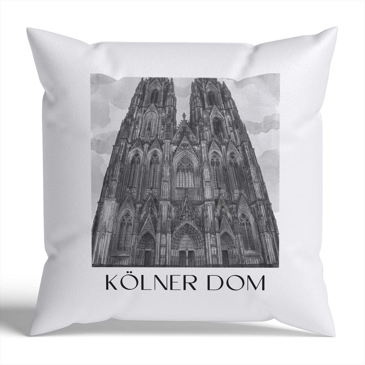 kölner-dom-köln-deutschland-kissenbezug-aquarell-schwarz-weiss