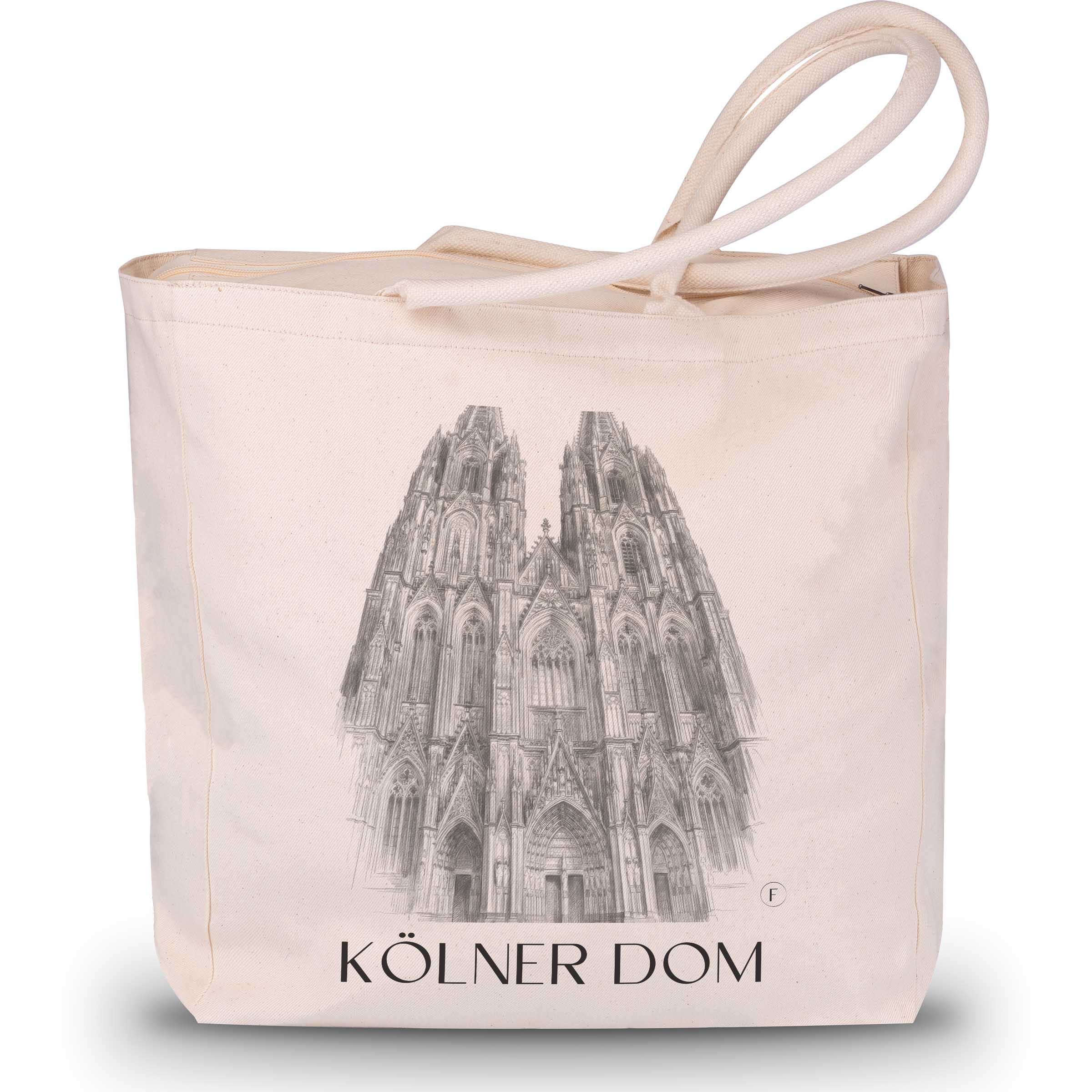 kölner-dom-köln-deutschland-einkaufstasche-bleistift-zeichnung-drawing