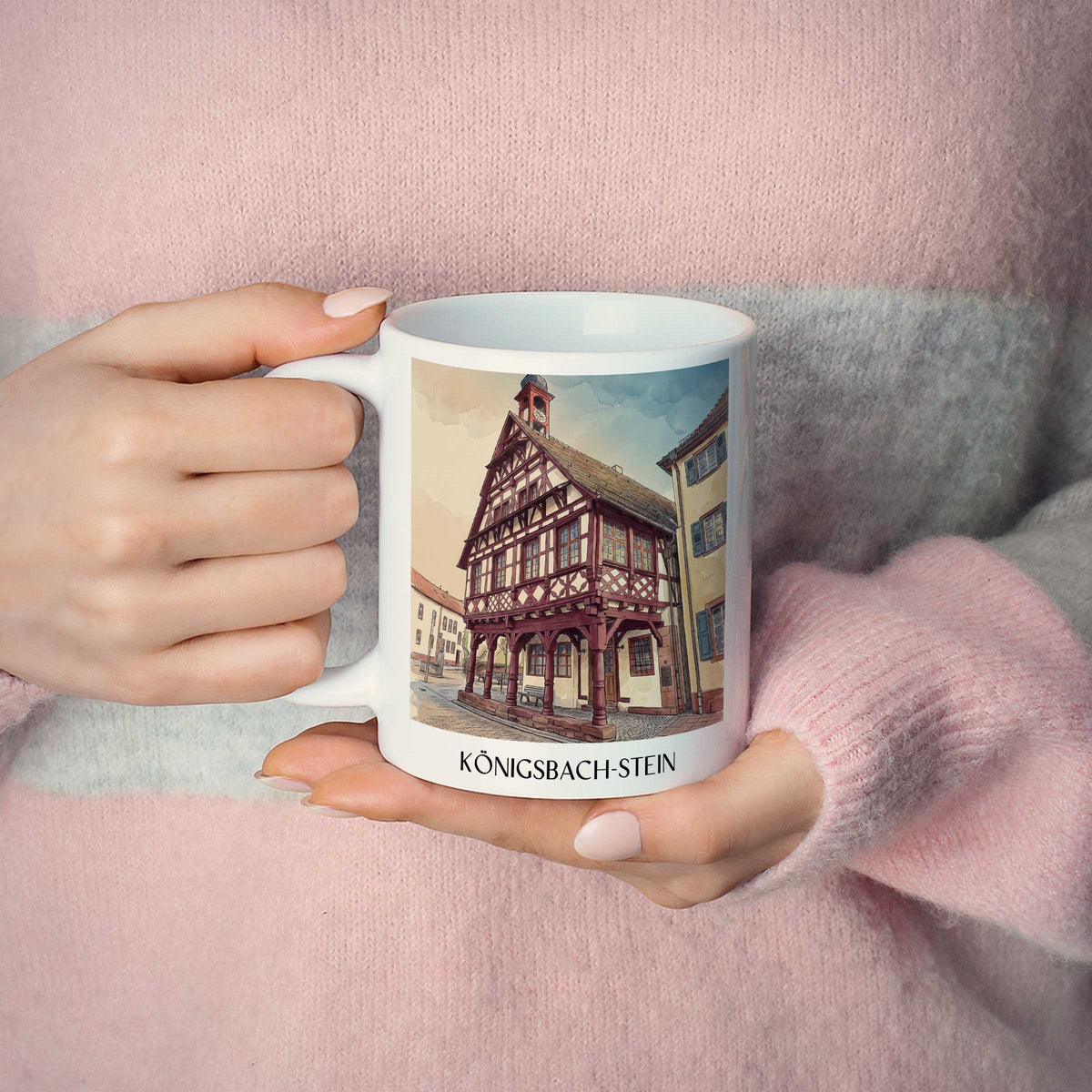 königsbach-stein-kraichgau-deutschland-kaffeebecher-aquarell