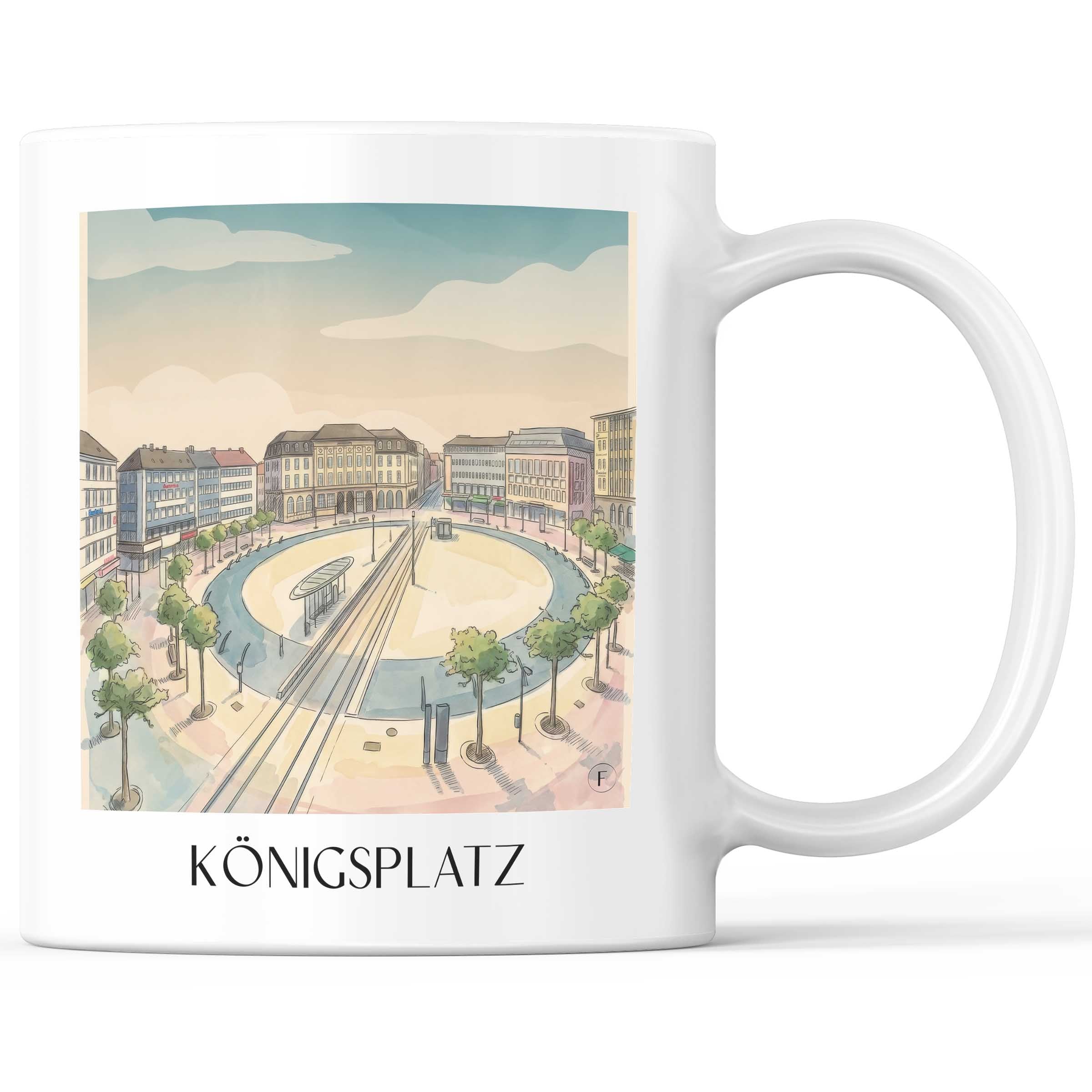 königsplatz-kassel-deutschland-kaffeebecher-aquarell