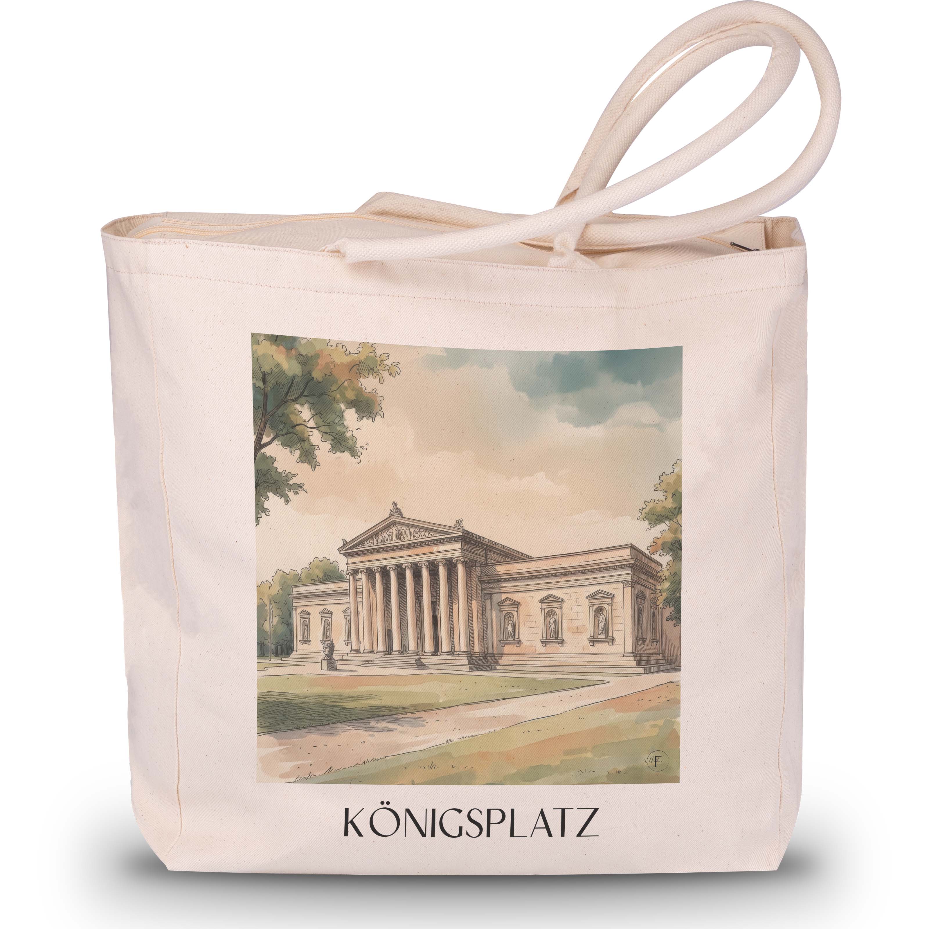 königsplatz-münchen-deutschland-einkaufstasche-aquarell