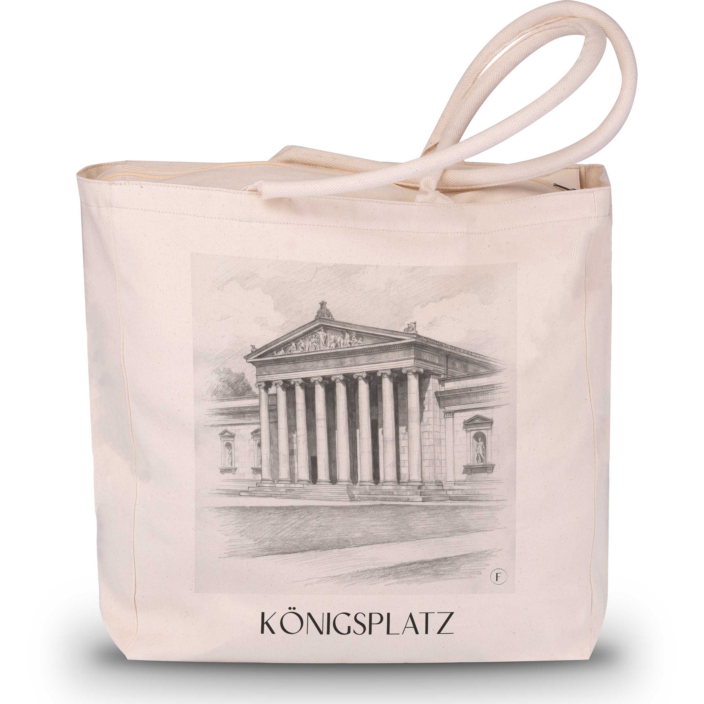 königsplatz-münchen-deutschland-einkaufstasche-bleistift-zeichnung-drawing