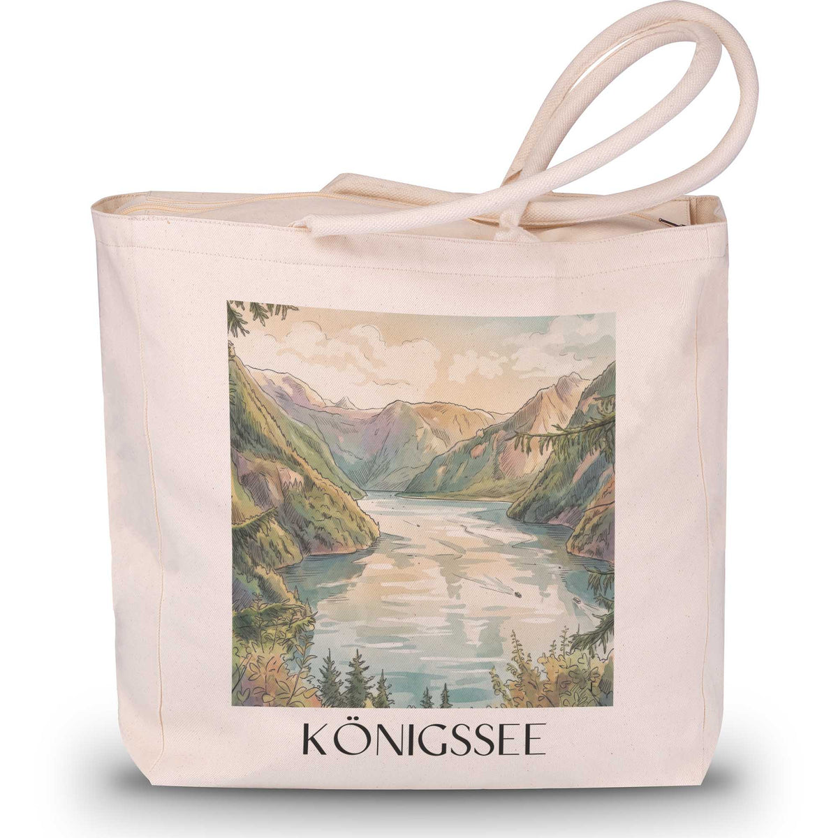 königssee-berchtesgadener-land-deutschland-einkaufstasche-aquarell