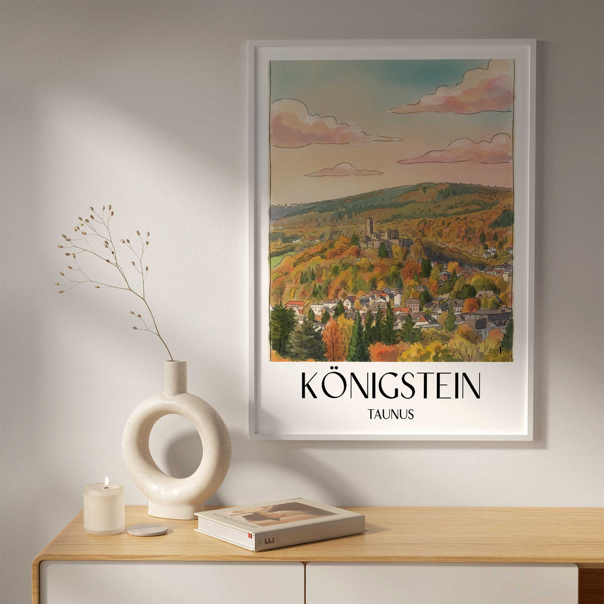 königstein-taunus-deutschland-poster-aquarell