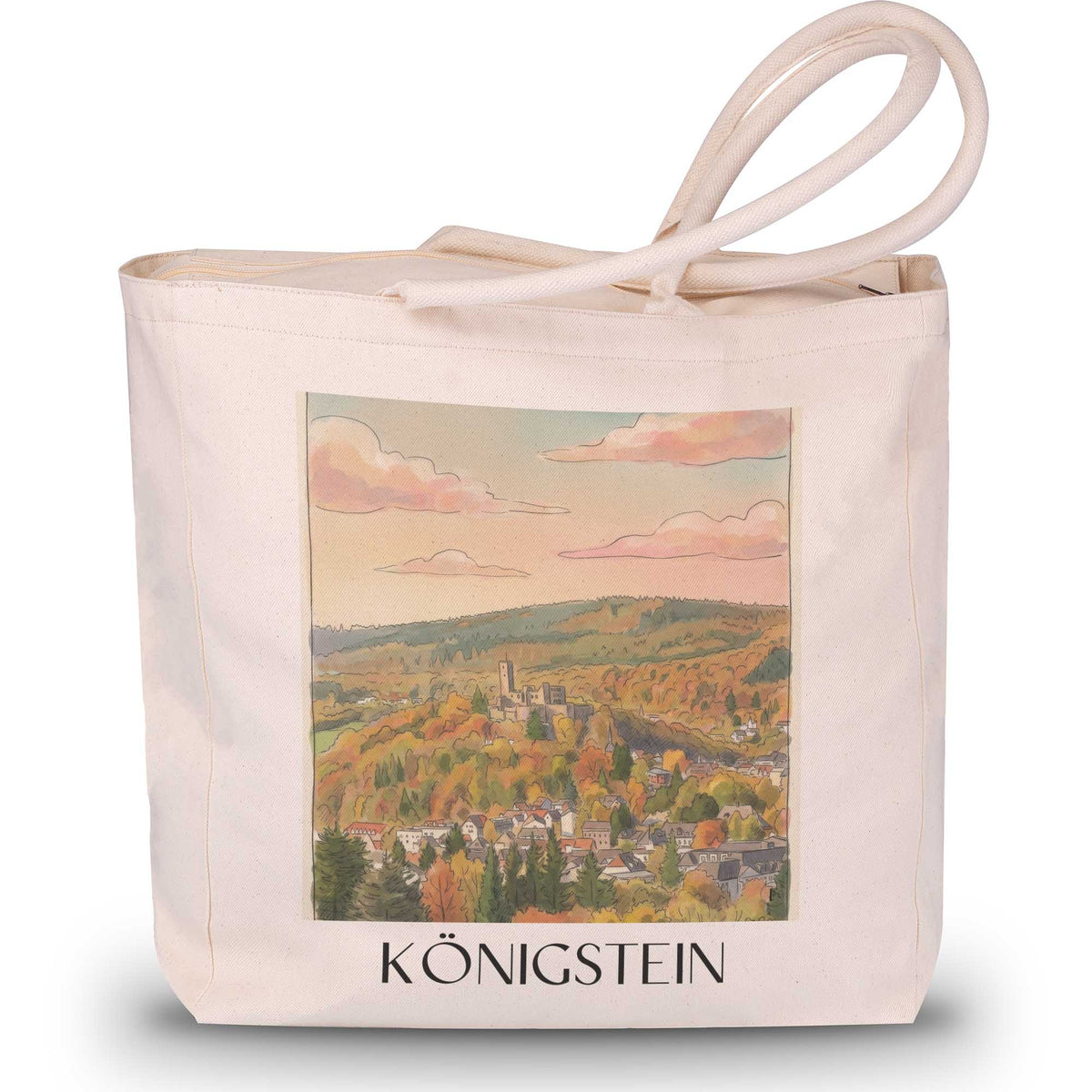 königstein-taunus-deutschland-einkaufstasche-aquarell