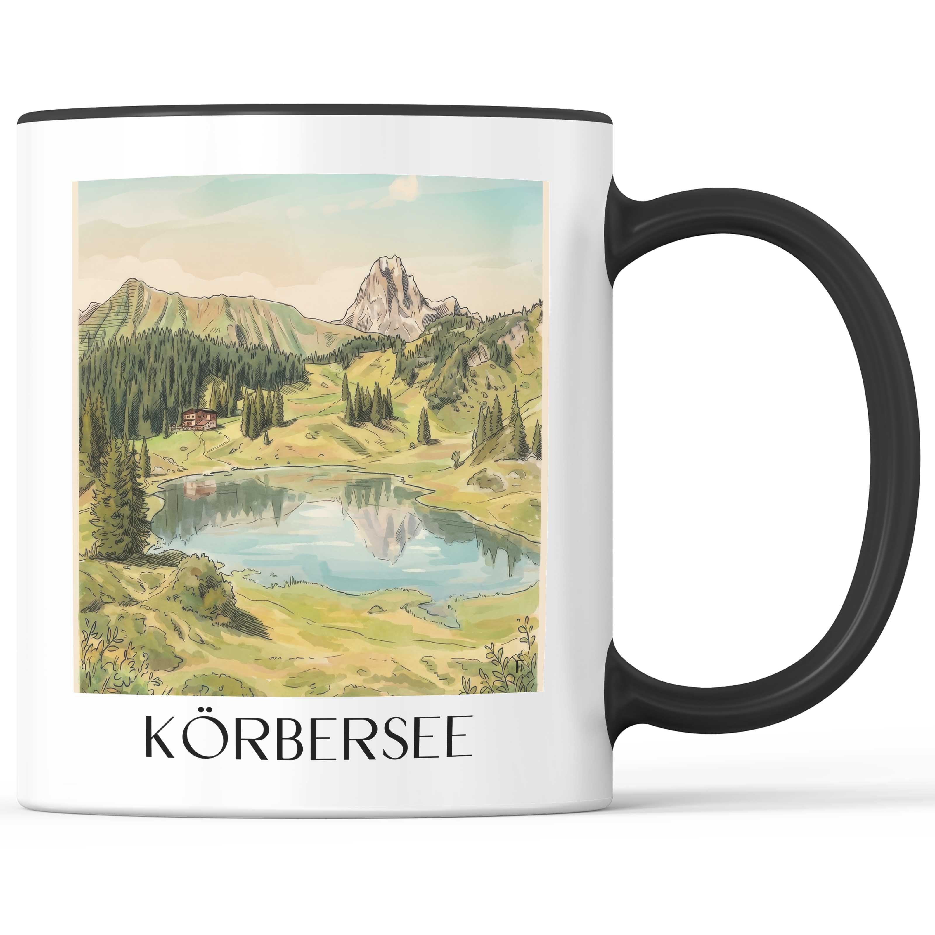 körbersee-vorarlberg-österreich-kaffeebecher-aquarell
