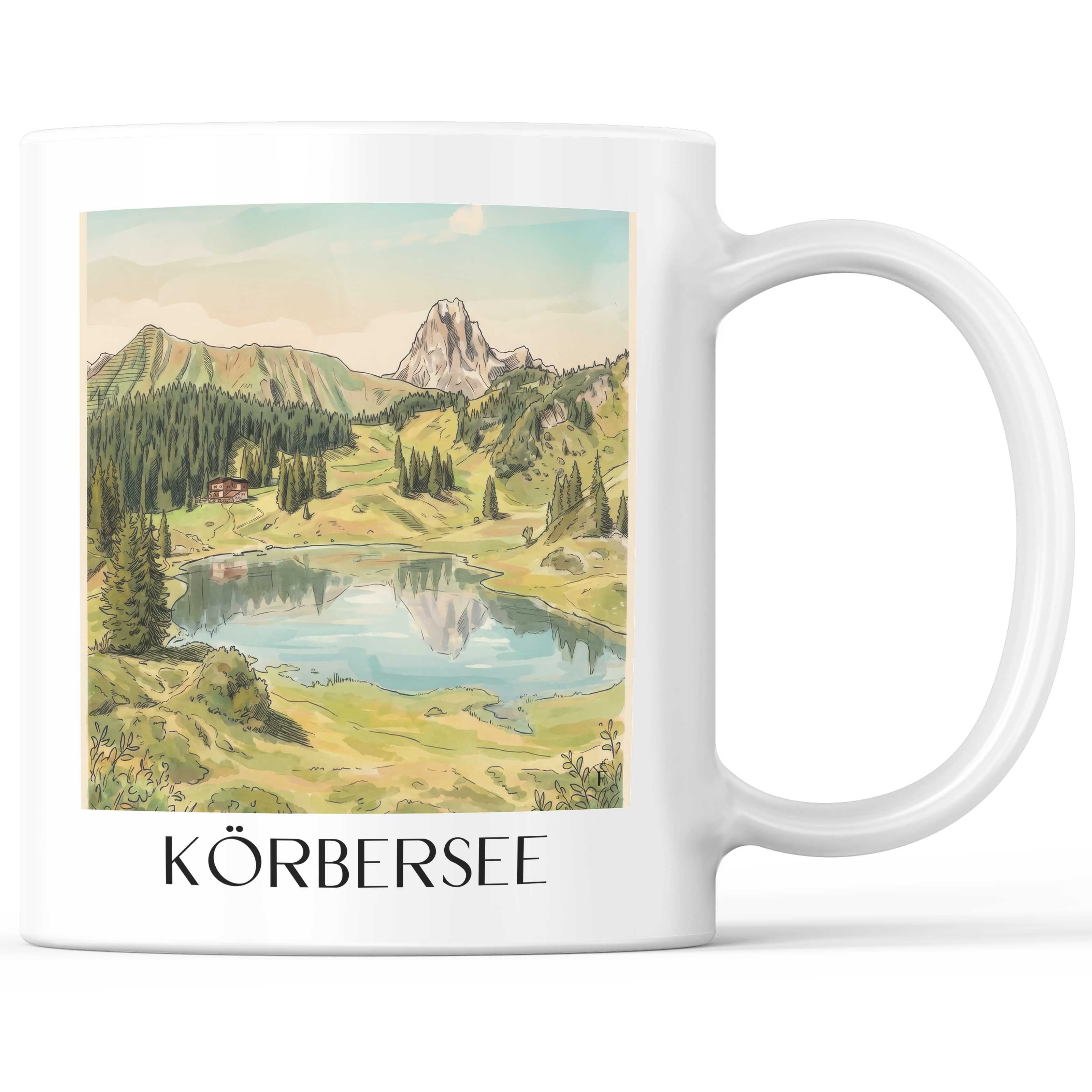 körbersee-vorarlberg-österreich-kaffeebecher-aquarell