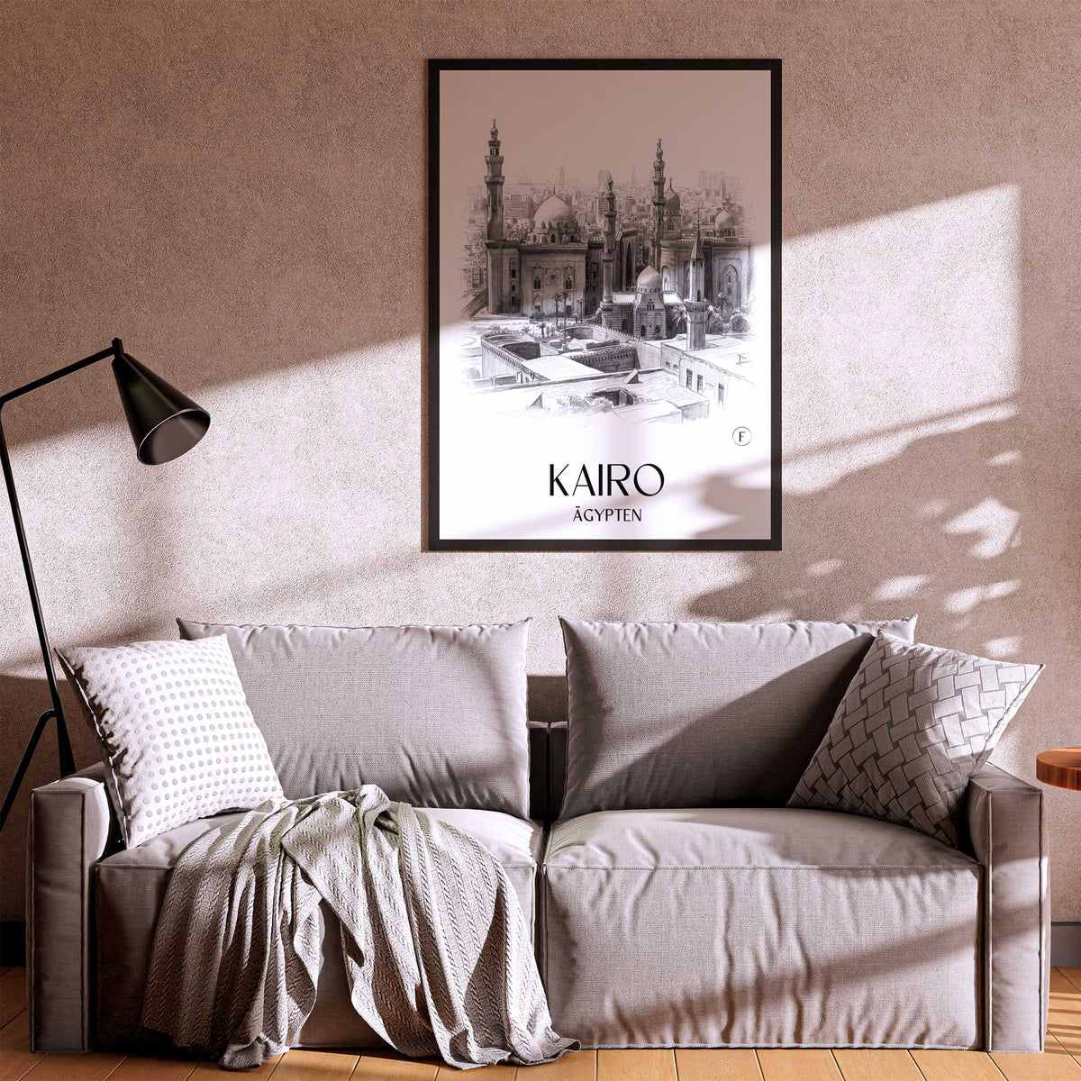 kairo-ägypten-poster-bleistift-zeichnung-drawing
