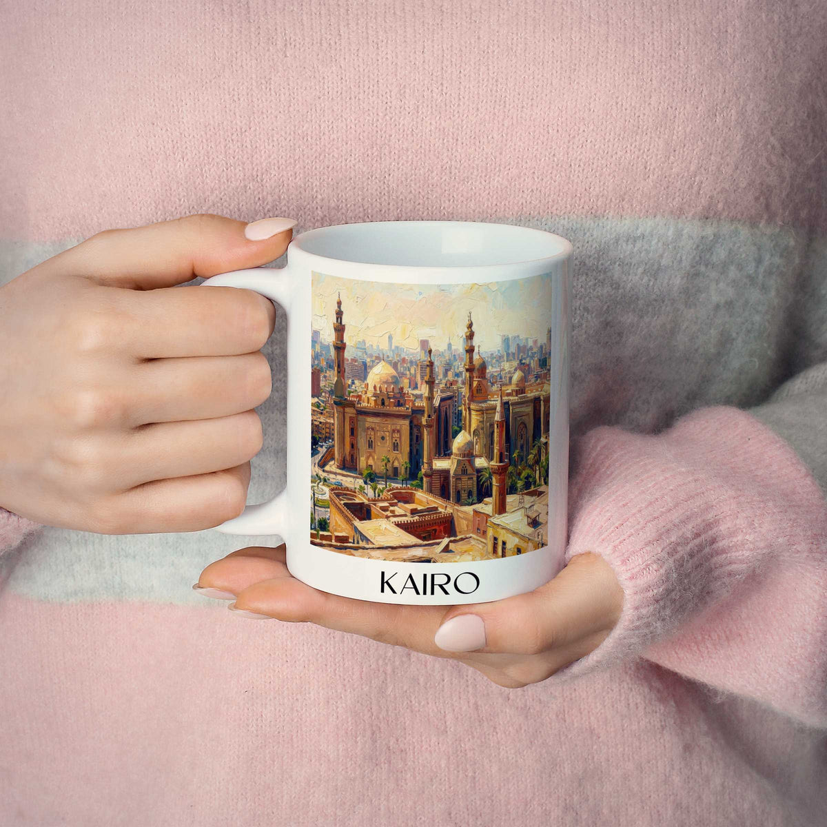 kairo-ägypten-kaffeebecher-oil-painting-oelgemaelde