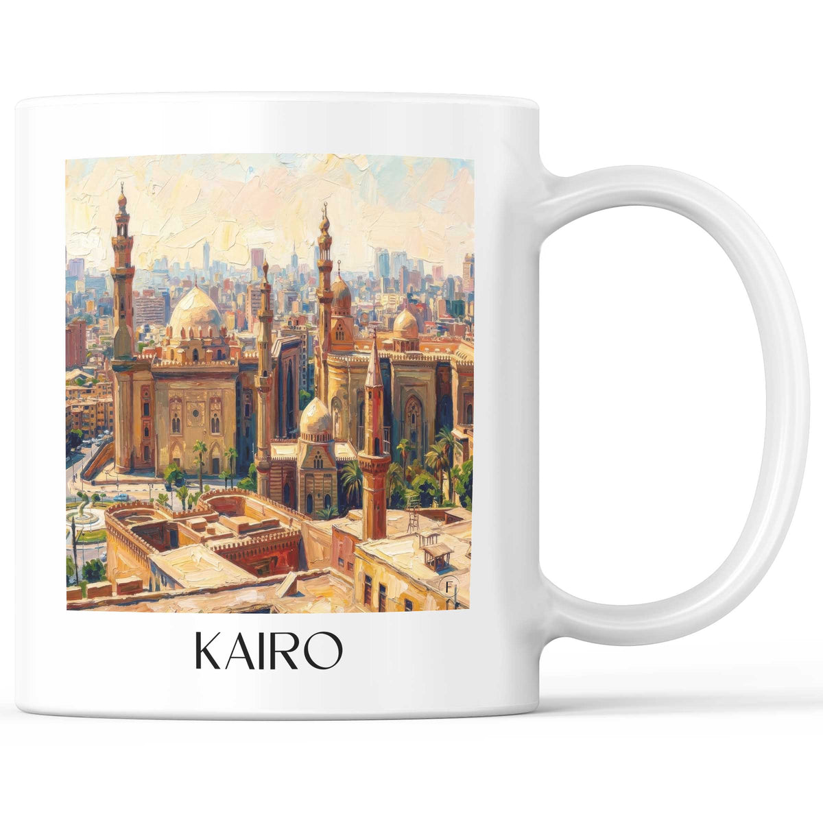 Kairo - Ägypten Becher - Kaffeetasse im Ölgemälde Stil - favplace