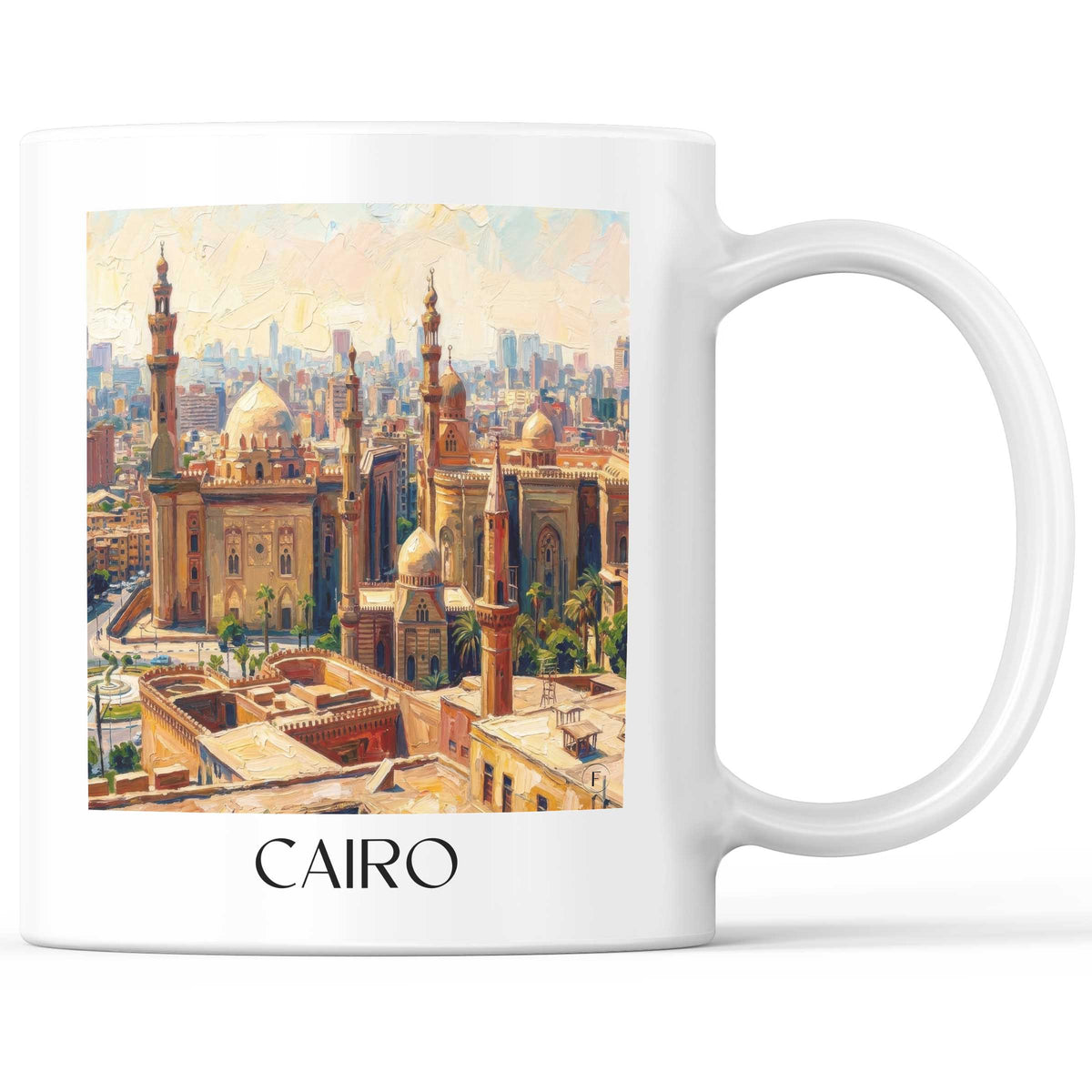 Kairo - Ägypten Becher - Kaffeetasse im Ölgemälde Stil - favplace