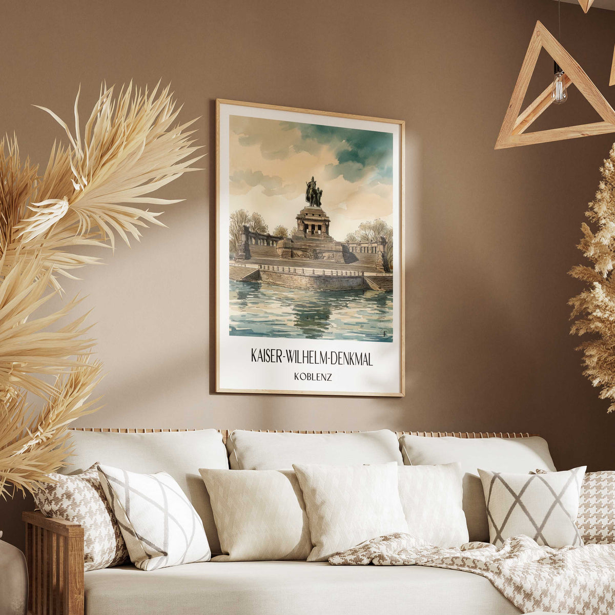 kaiser-wilhelm-denkmal-koblenz-deutschland-poster-aquarell