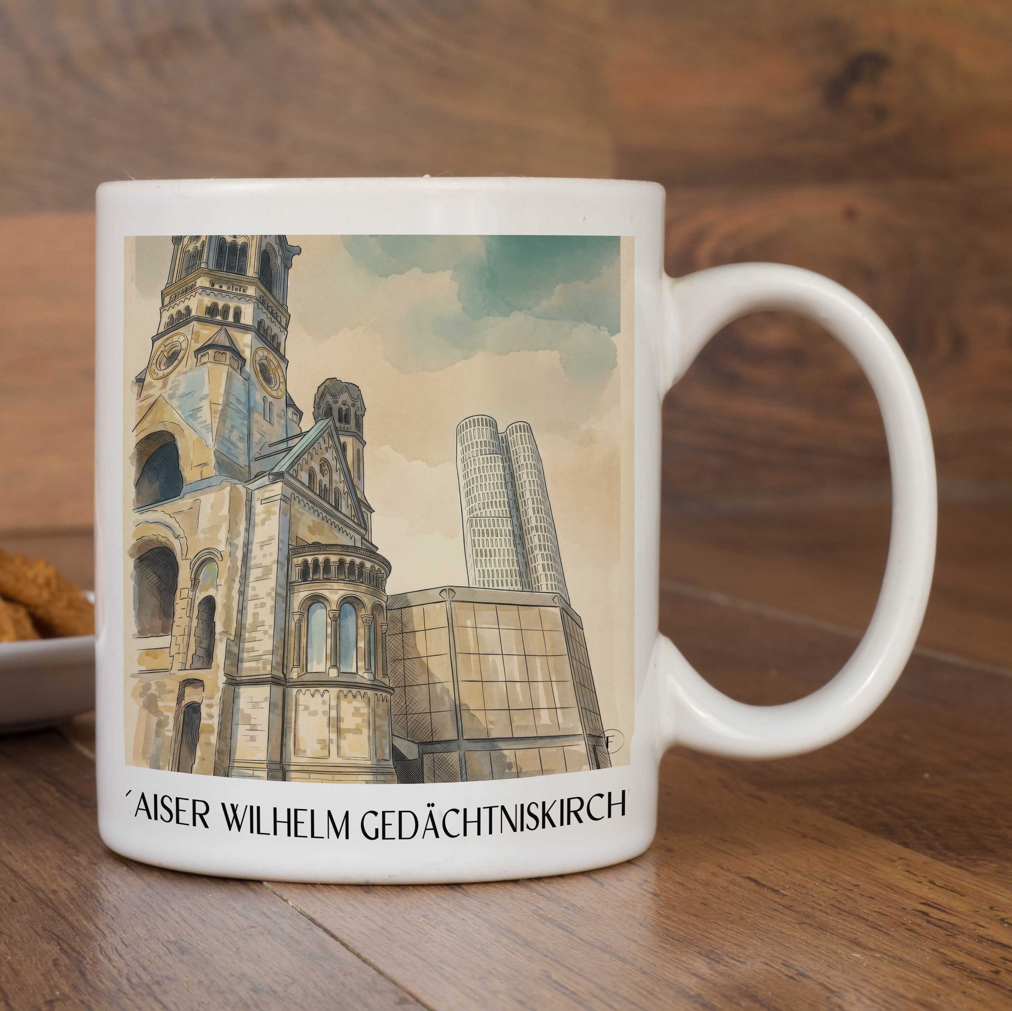 kaiser-wilhelm-gedächtniskirche-berlin-deutschland-kaffeebecher-aquarell