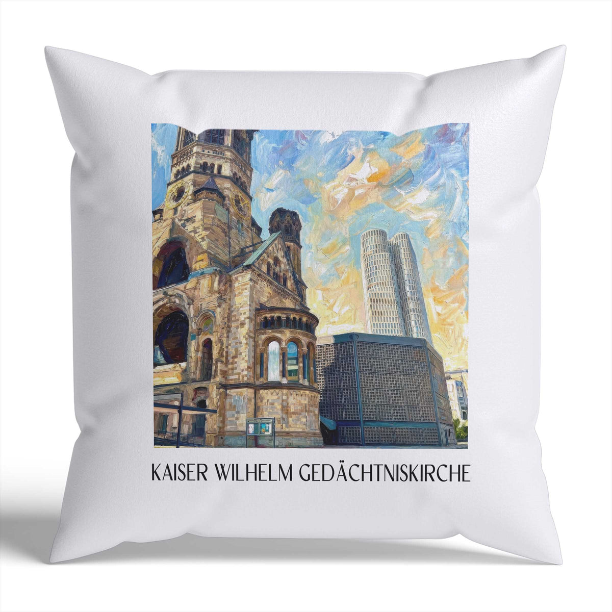 kaiser-wilhelm-gedächtniskirche-berlin-deutschland-kissenbezug-oil-painting-oelgemaelde