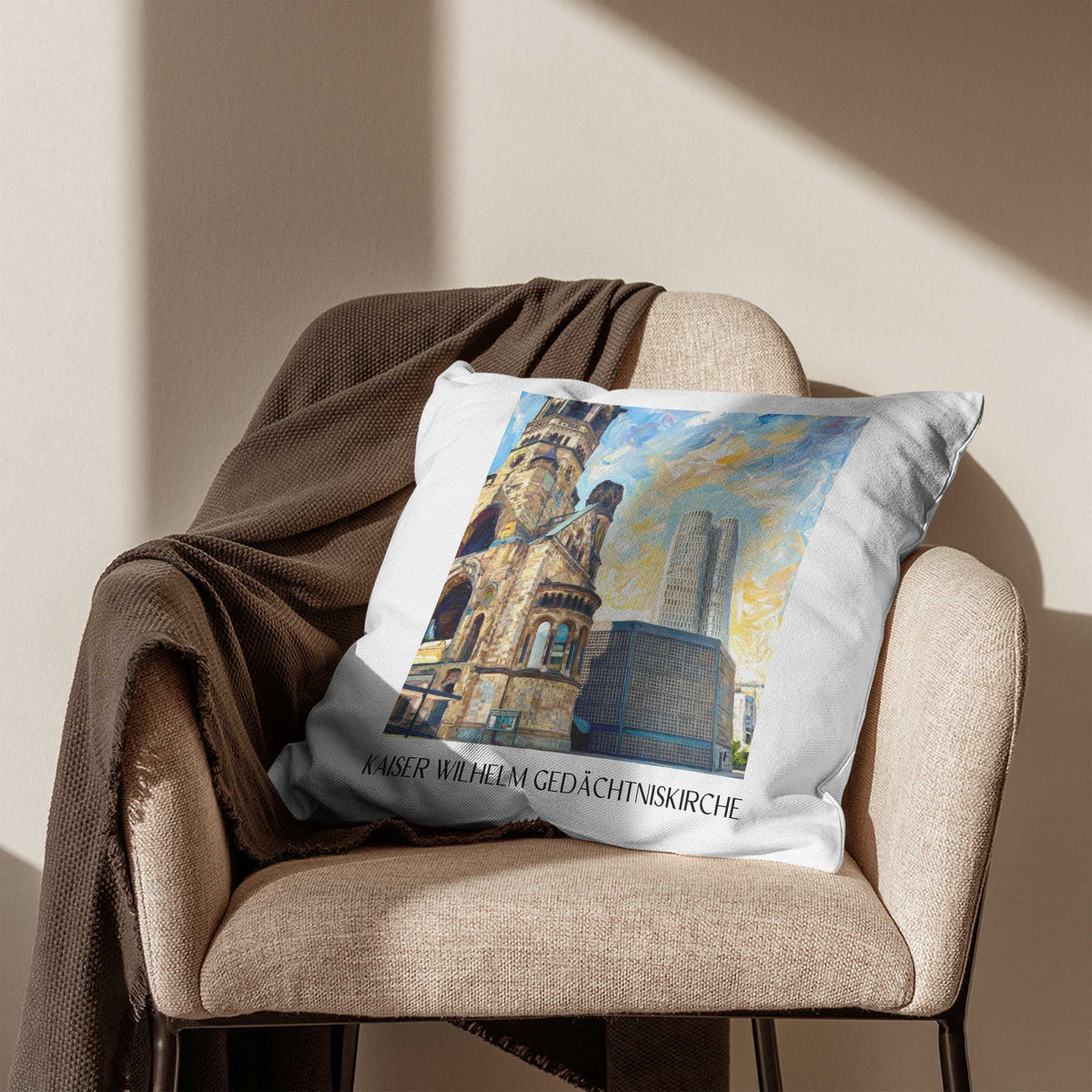 kaiser-wilhelm-gedächtniskirche-berlin-deutschland-kissenbezug-oil-painting-oelgemaelde