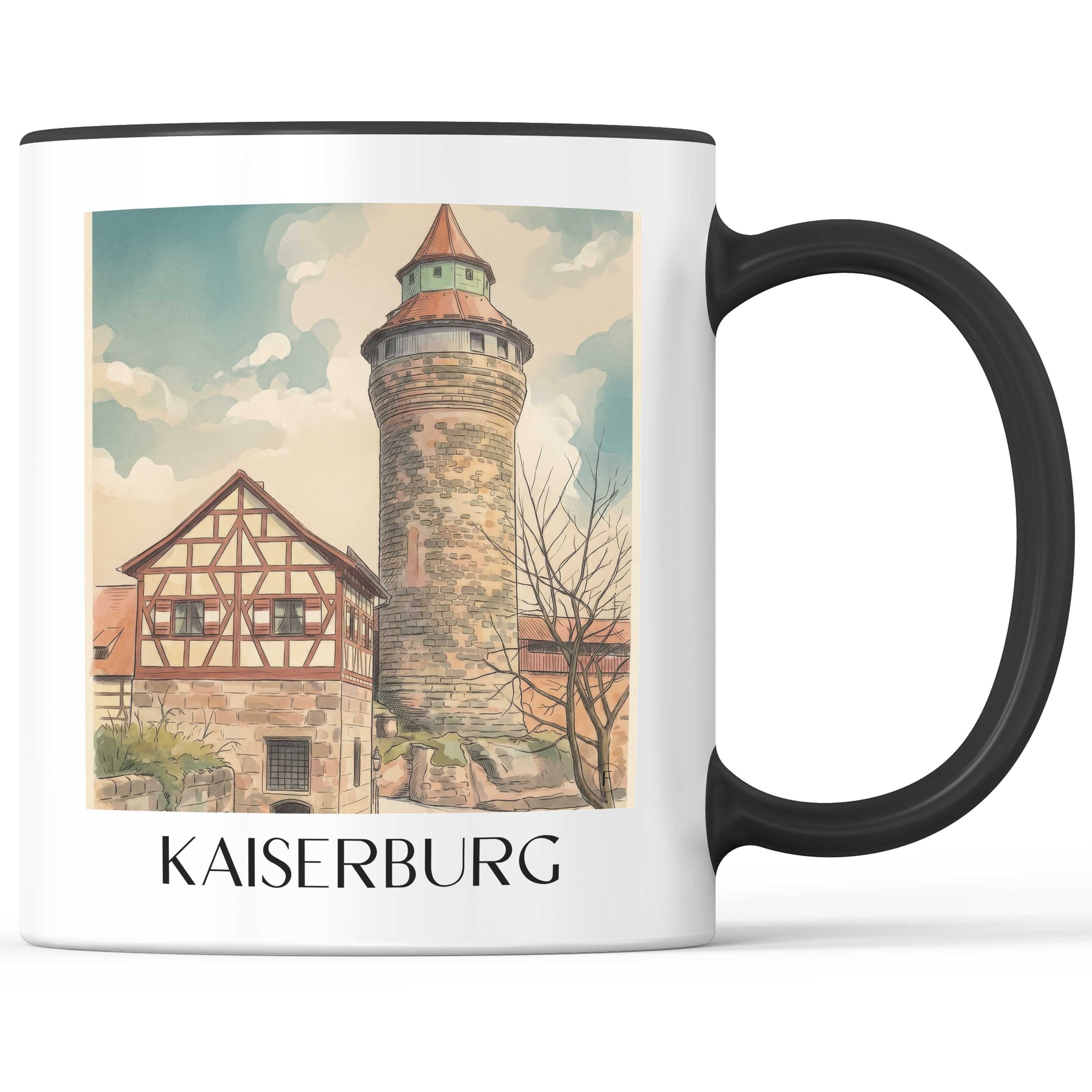 kaiserburg-nürnberg-deutschland-kaffeebecher-aquarell