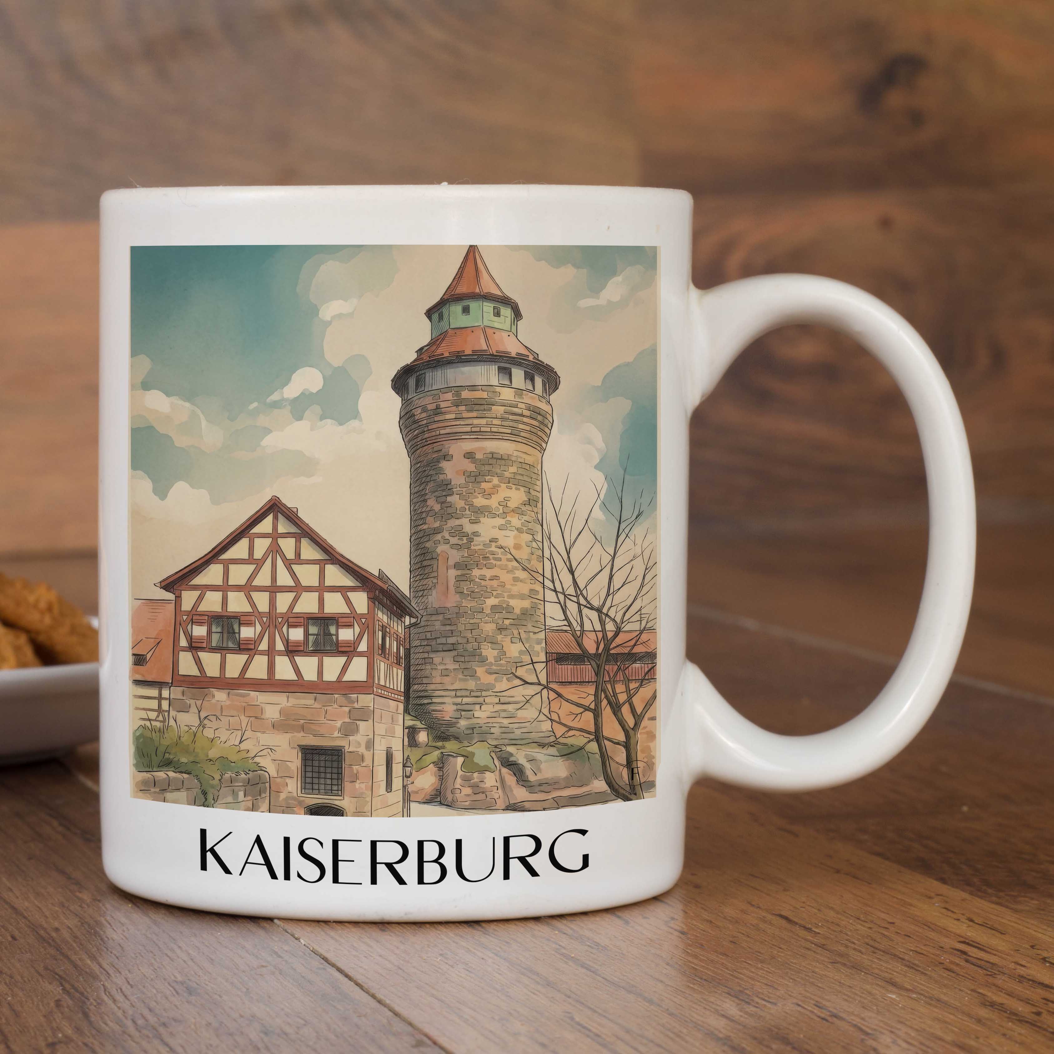 kaiserburg-nürnberg-deutschland-kaffeebecher-aquarell