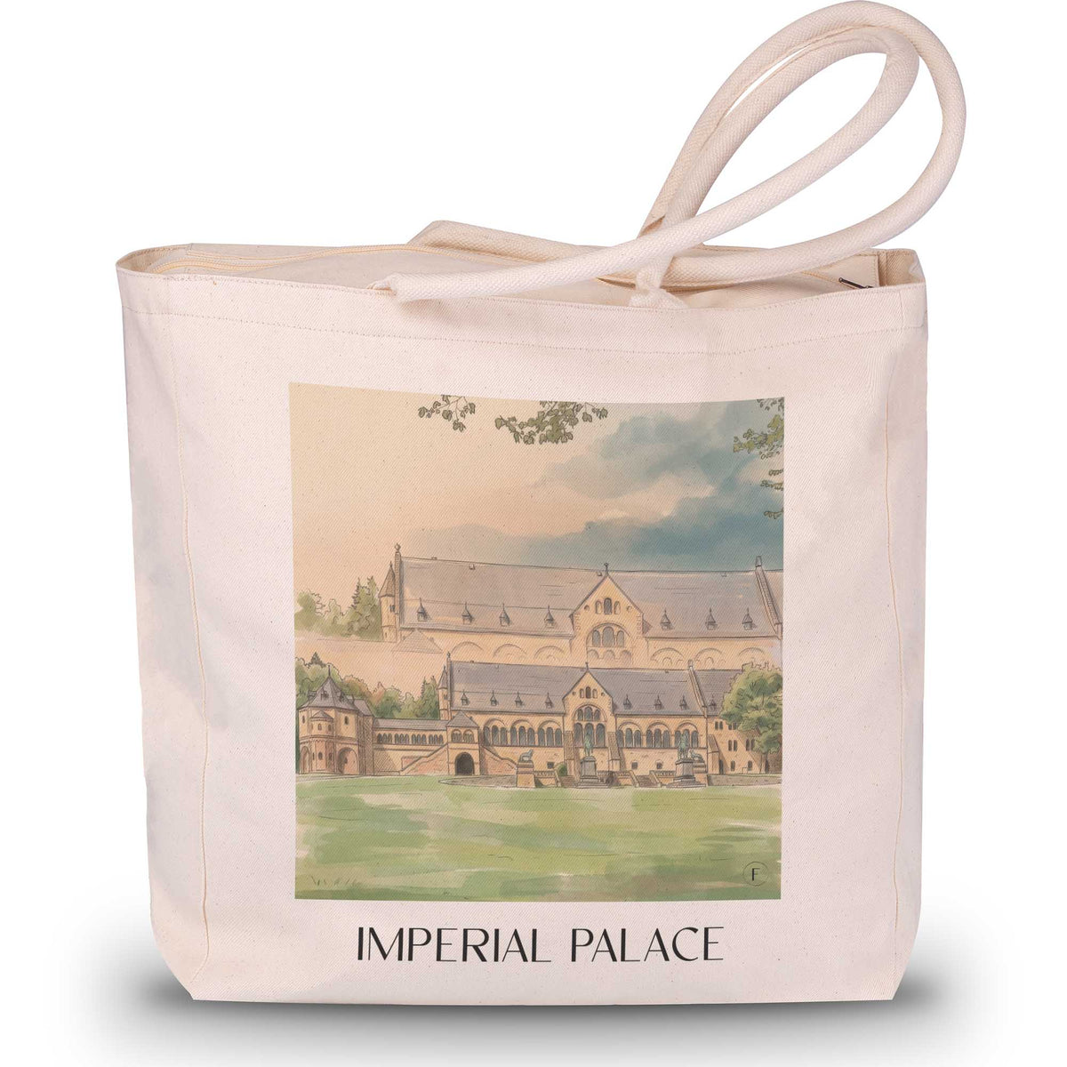 Kaiserpfalz Shopping Tasche - Goslar - Deutschland Tote Bag - Einkaufstasche im Aquarell Stil - favplace