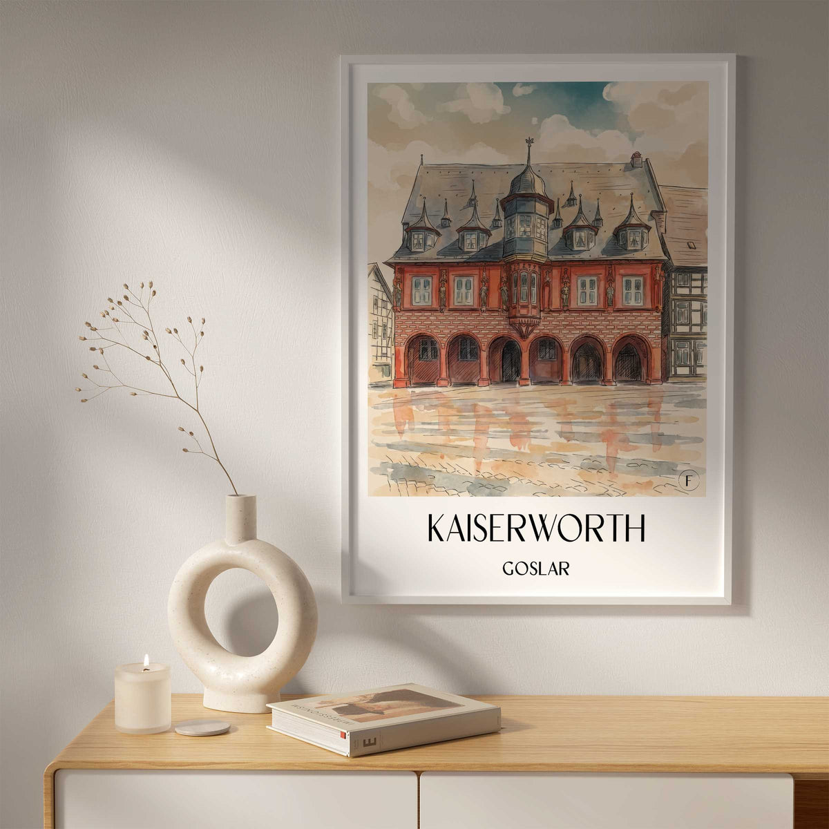 kaiserworth-goslar-deutschland-poster-aquarell