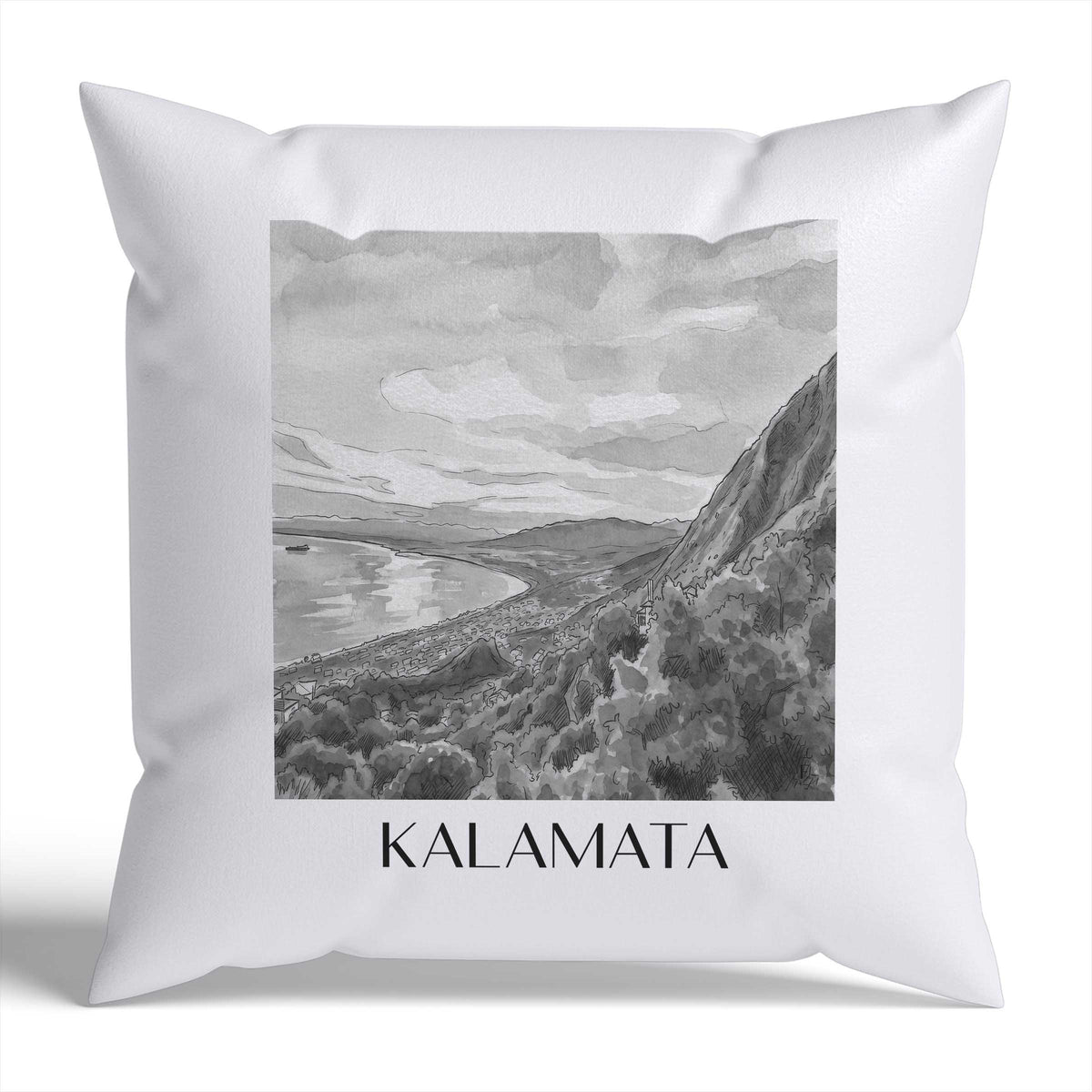 kalamata-griechenland-griechenland-kissenbezug-aquarell-schwarz-weiss