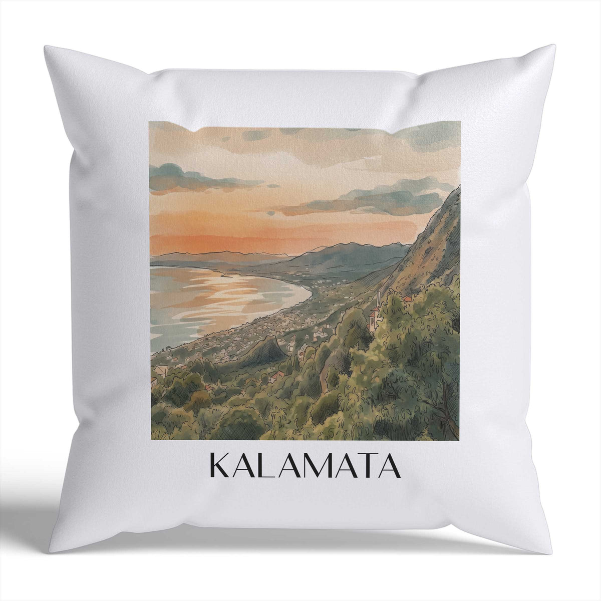 kalamata-griechenland-griechenland-kissenbezug-aquarell