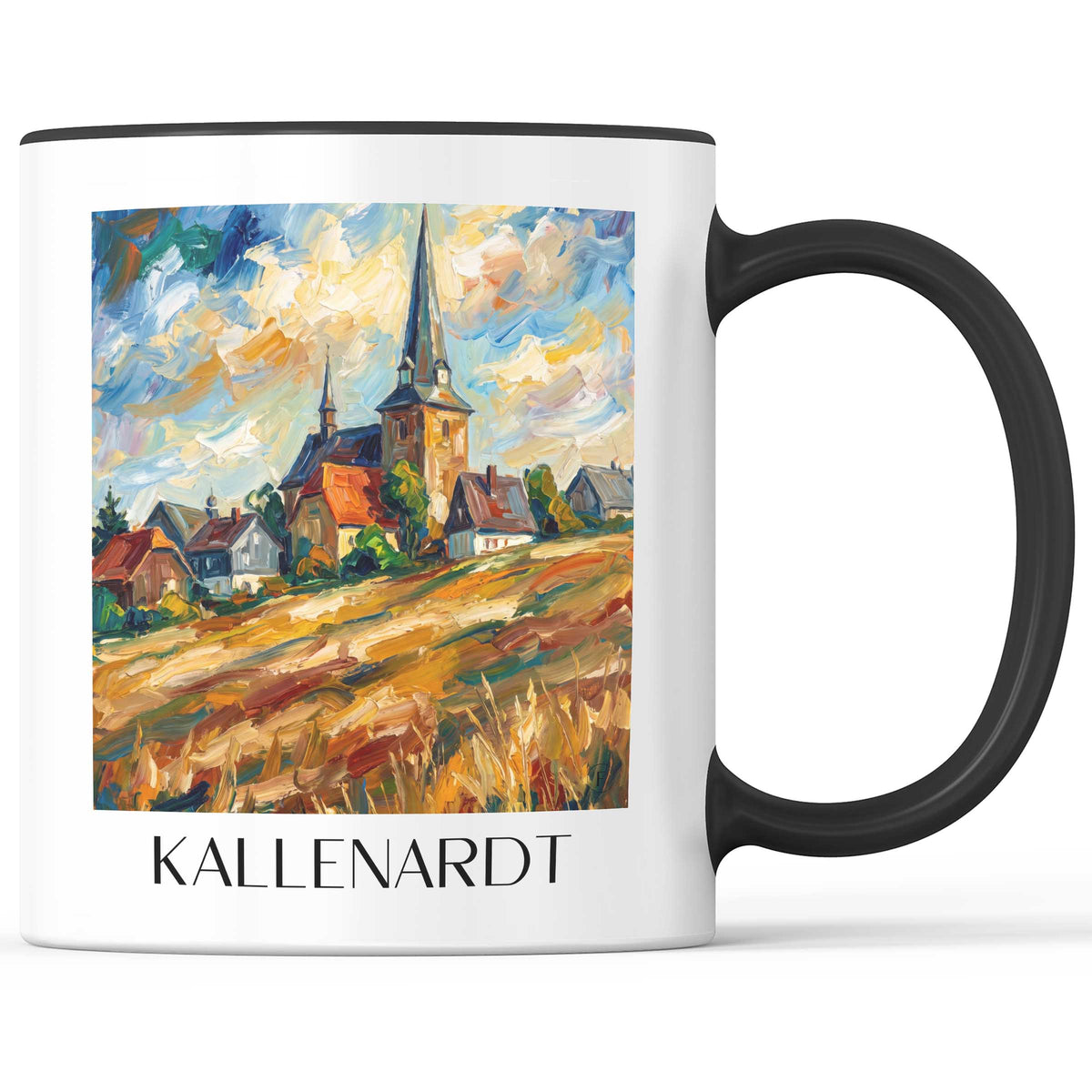 Kallenardt Kaffeebecher - Sauerland - Deutschland Becher - Kaffeetasse im Ölgemälde Stil - favplace
