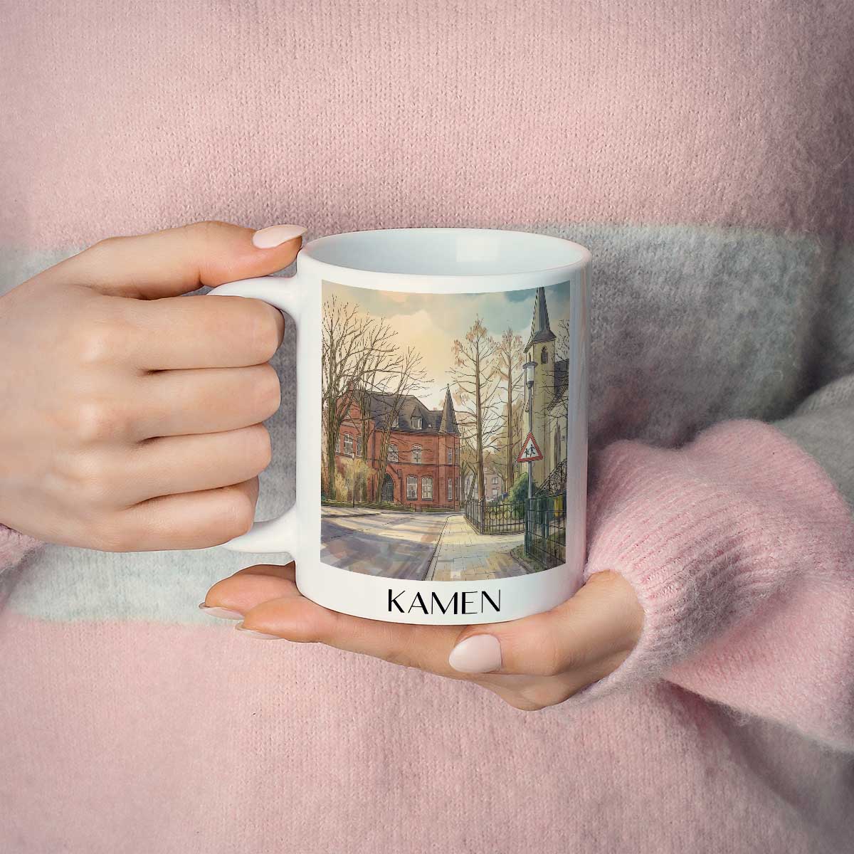 kamen-ruhrgebiet-deutschland-kaffeebecher-aquarell