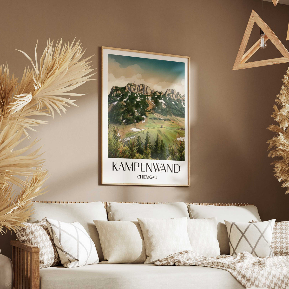 kampenwand-chiemgau-deutschland-poster-aquarell