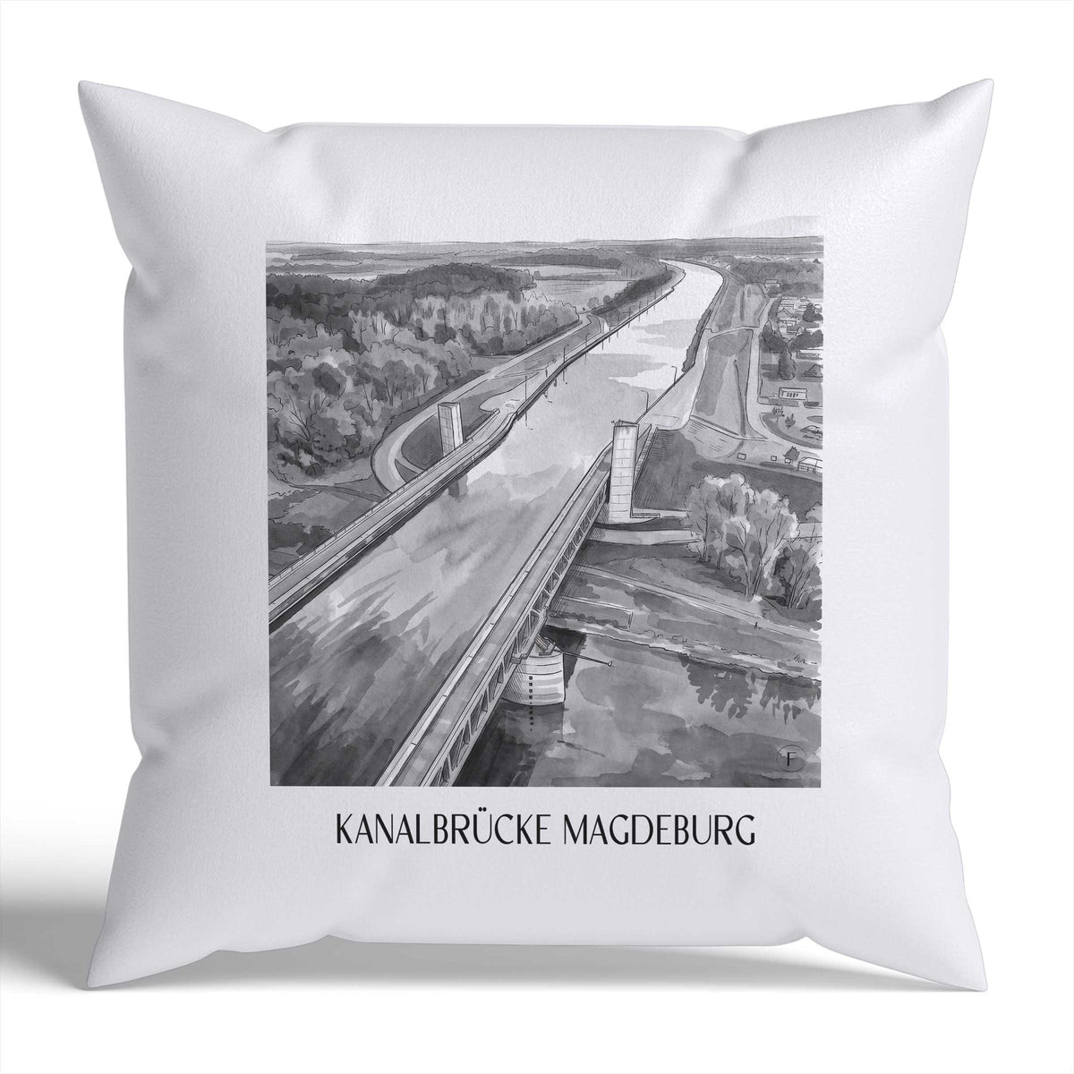 kanalbrücke-magdeburg-sachsen-anhalt-deutschland-kissenbezug-aquarell-schwarz-weiss