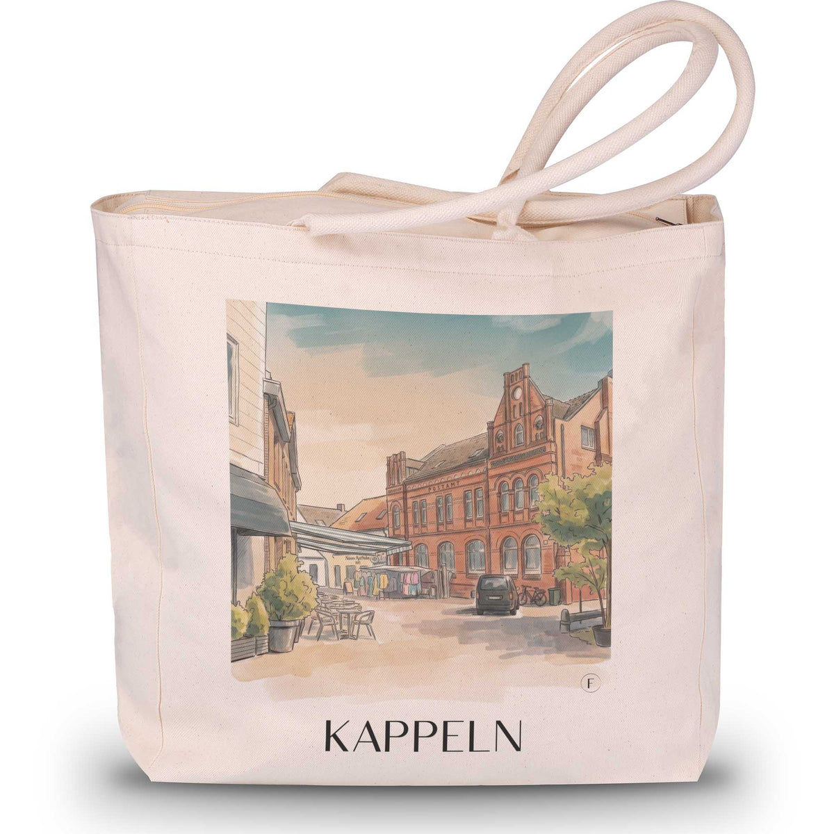 kappeln-schleswig-holstein-deutschland-einkaufstasche-aquarell