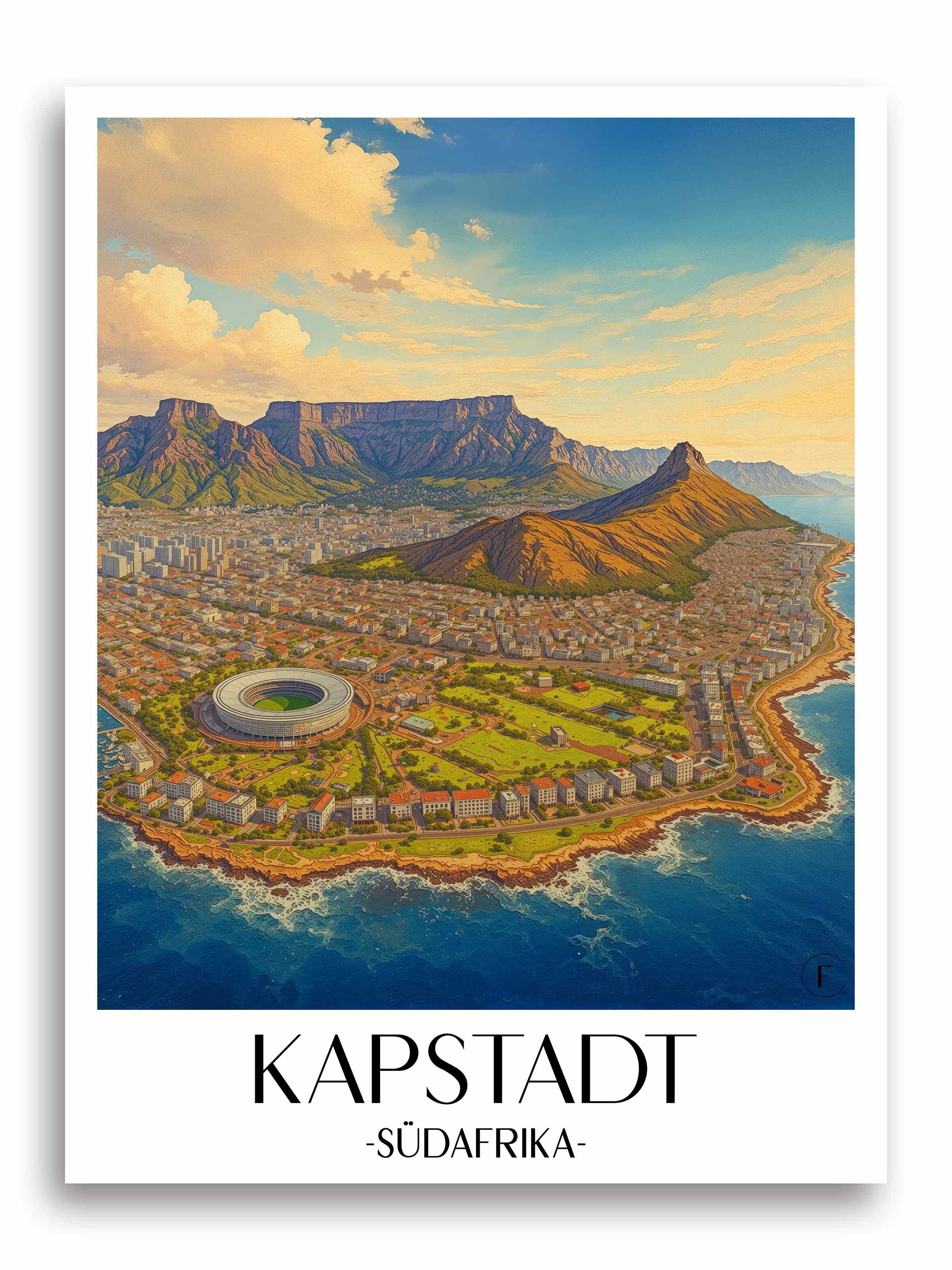 kapstadt-südafrika-poster-aquarell