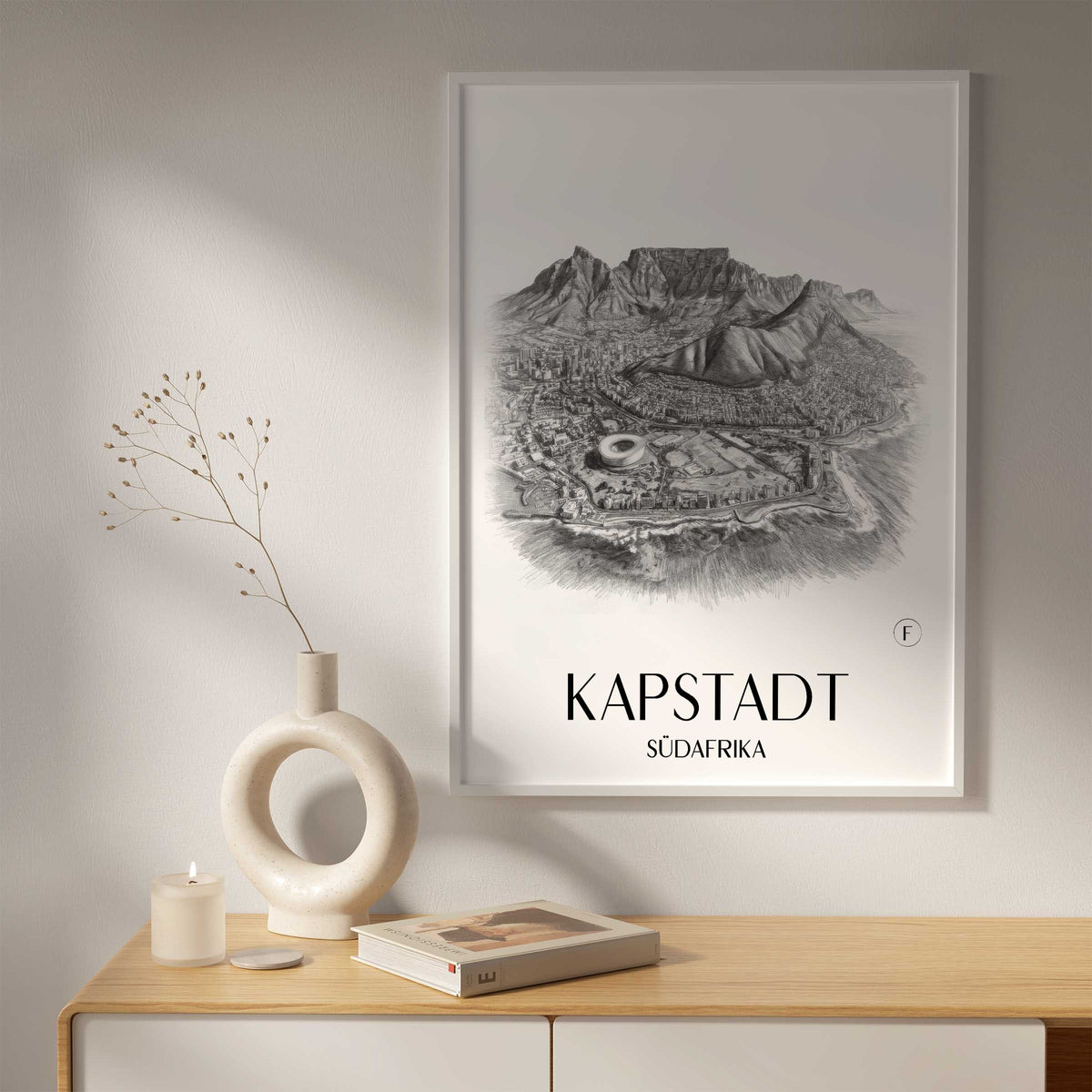 kapstadt-südafrika-poster-bleistift-zeichnung-drawing