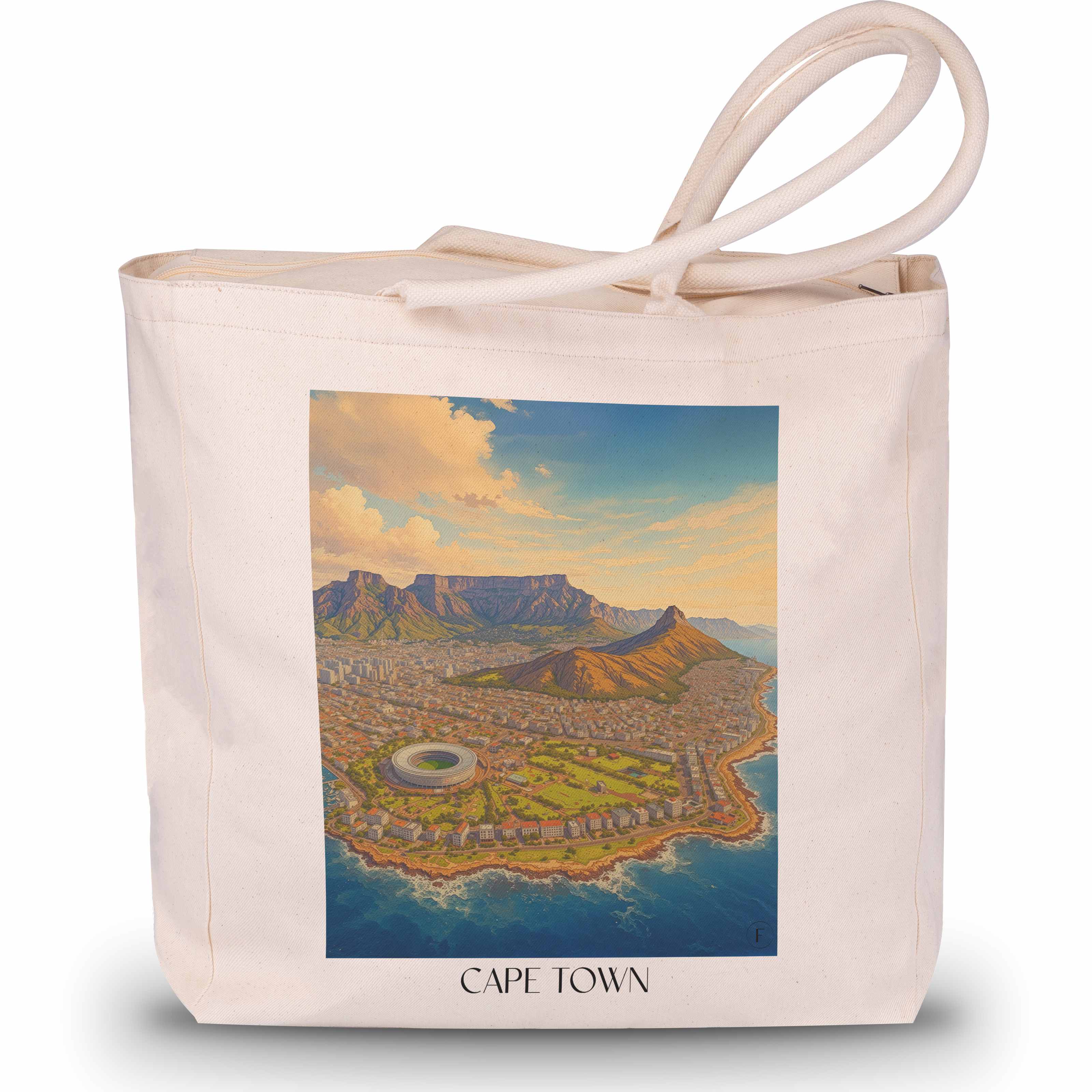 Kapstadt - Südafrika Tote Bag - Einkaufstasche im Aquarell Stil - favplace
