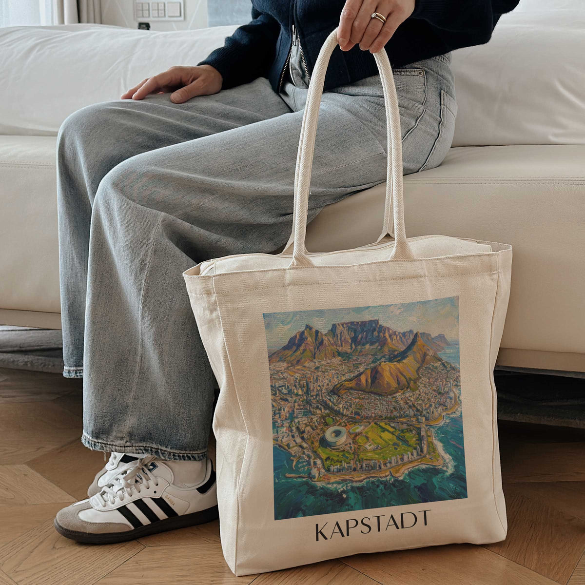 kapstadt-südafrika-einkaufstasche-oil-painting-oelgemaelde