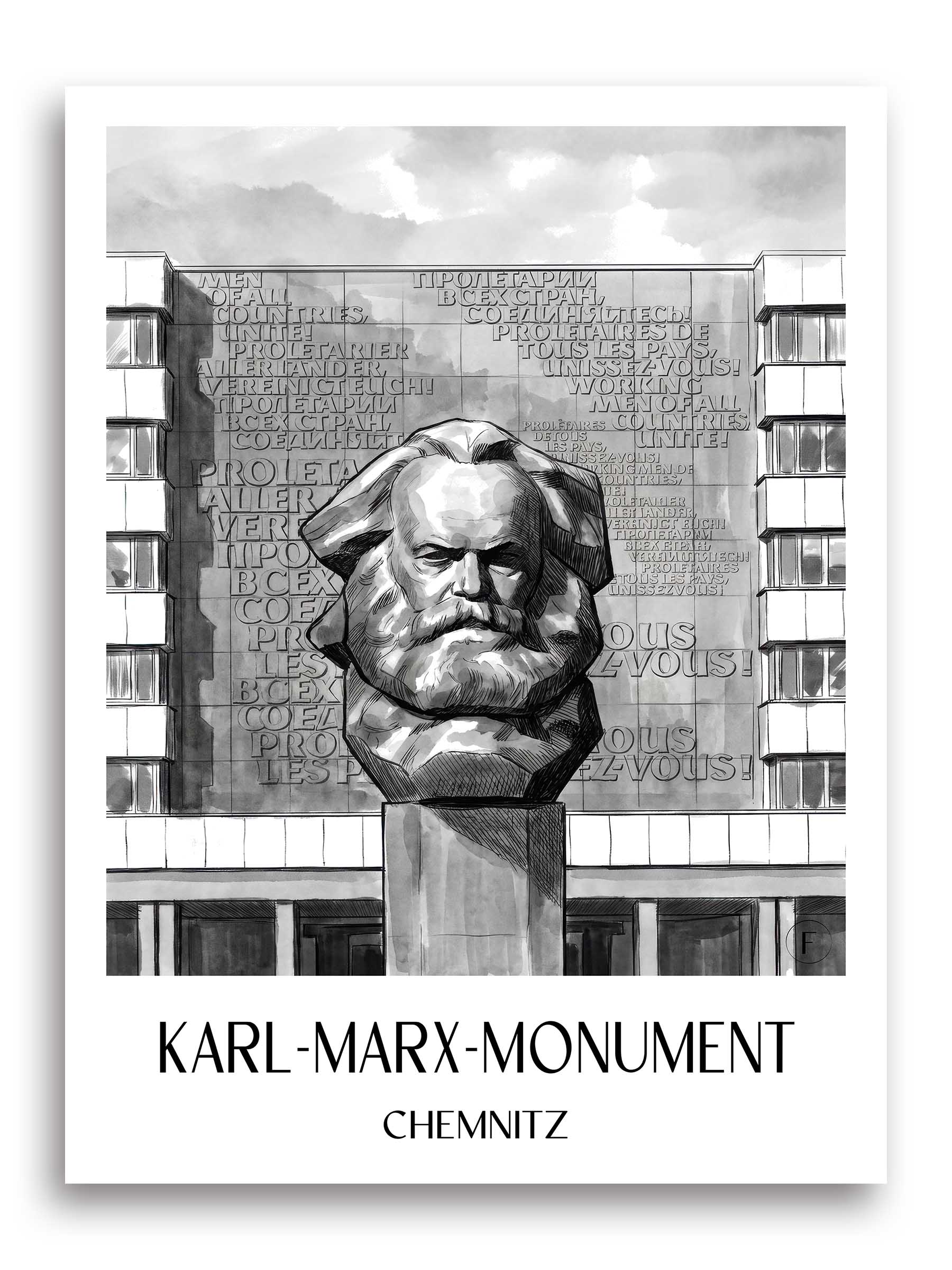 karl-marx-monument-chemnitz-deutschland-poster-aquarell-schwarz-weiss
