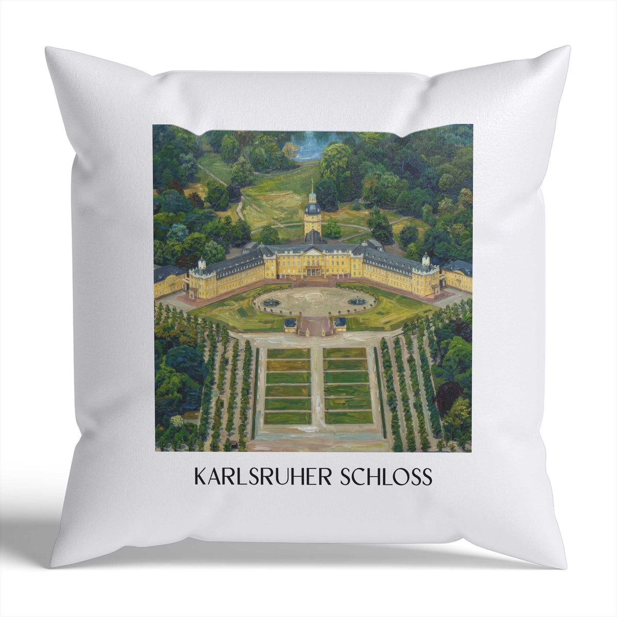 karlsruher-schloss-baden-württemberg-deutschland-kissenbezug-oil-painting-oelgemaelde