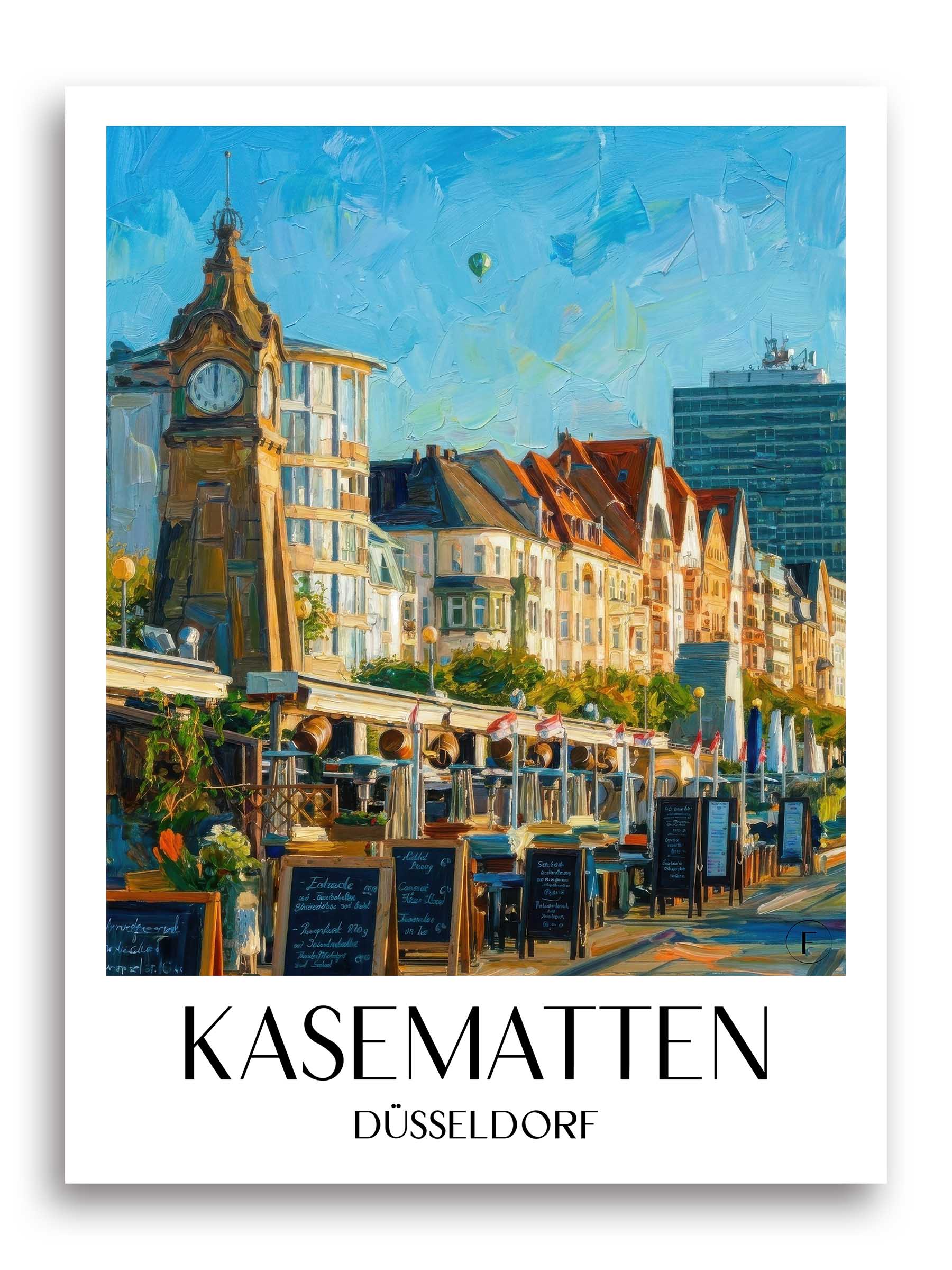 kasematten-düsseldorf-deutschland-poster-oil-painting-oelgemaelde