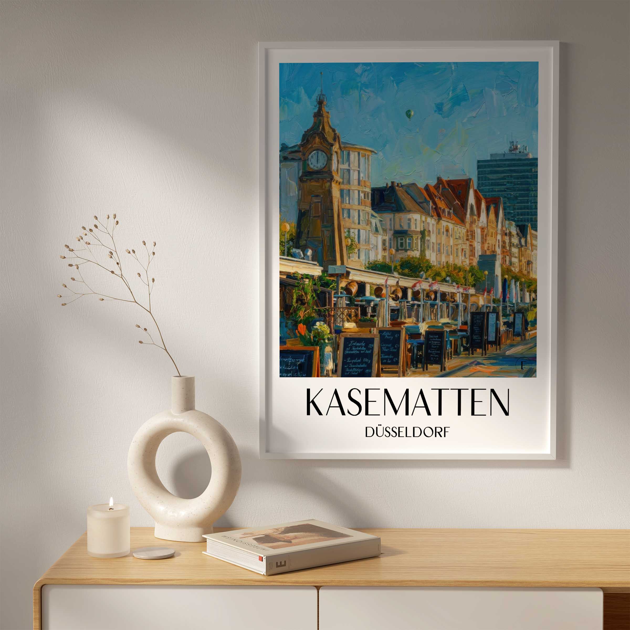 kasematten-düsseldorf-deutschland-poster-oil-painting-oelgemaelde