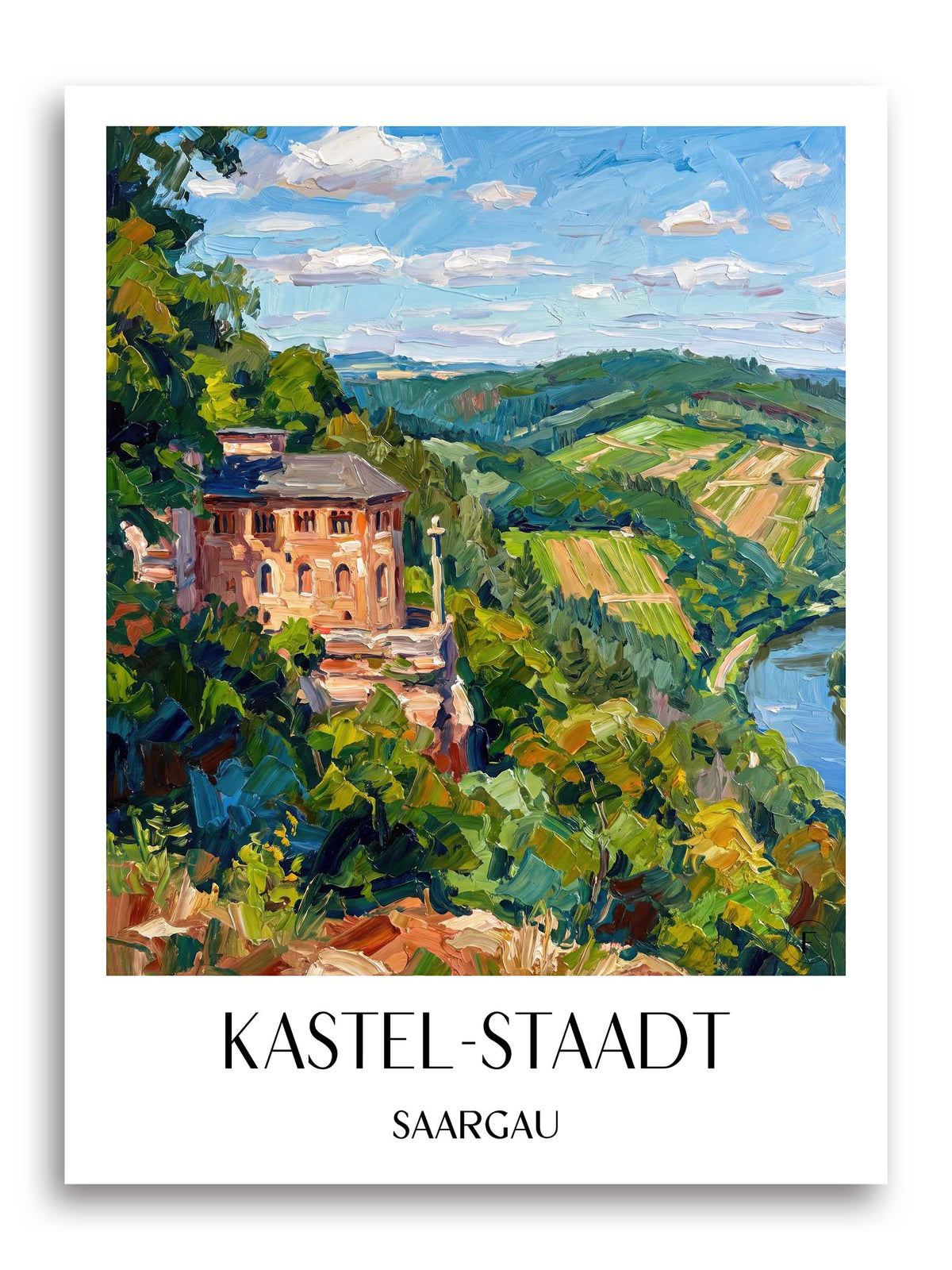 kastel-staadt-saargau-deutschland-poster-oil-painting-oelgemaelde
