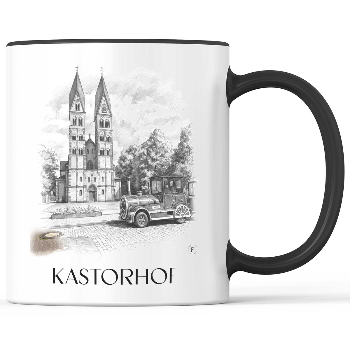 kastorhof-koblenz-deutschland-kaffeebecher-bleistift-zeichnung-drawing