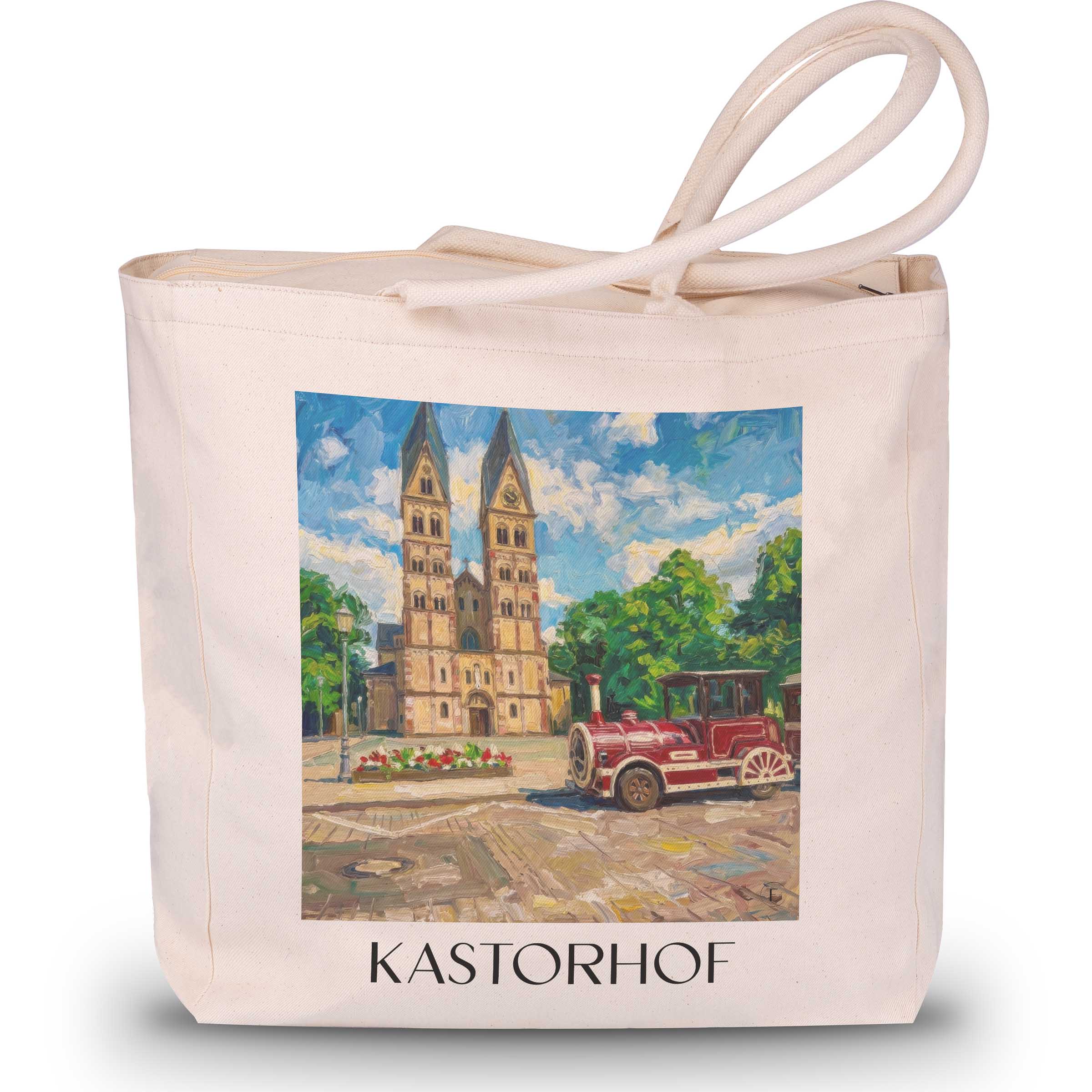 kastorhof-koblenz-deutschland-einkaufstasche-oil-painting-oelgemaelde