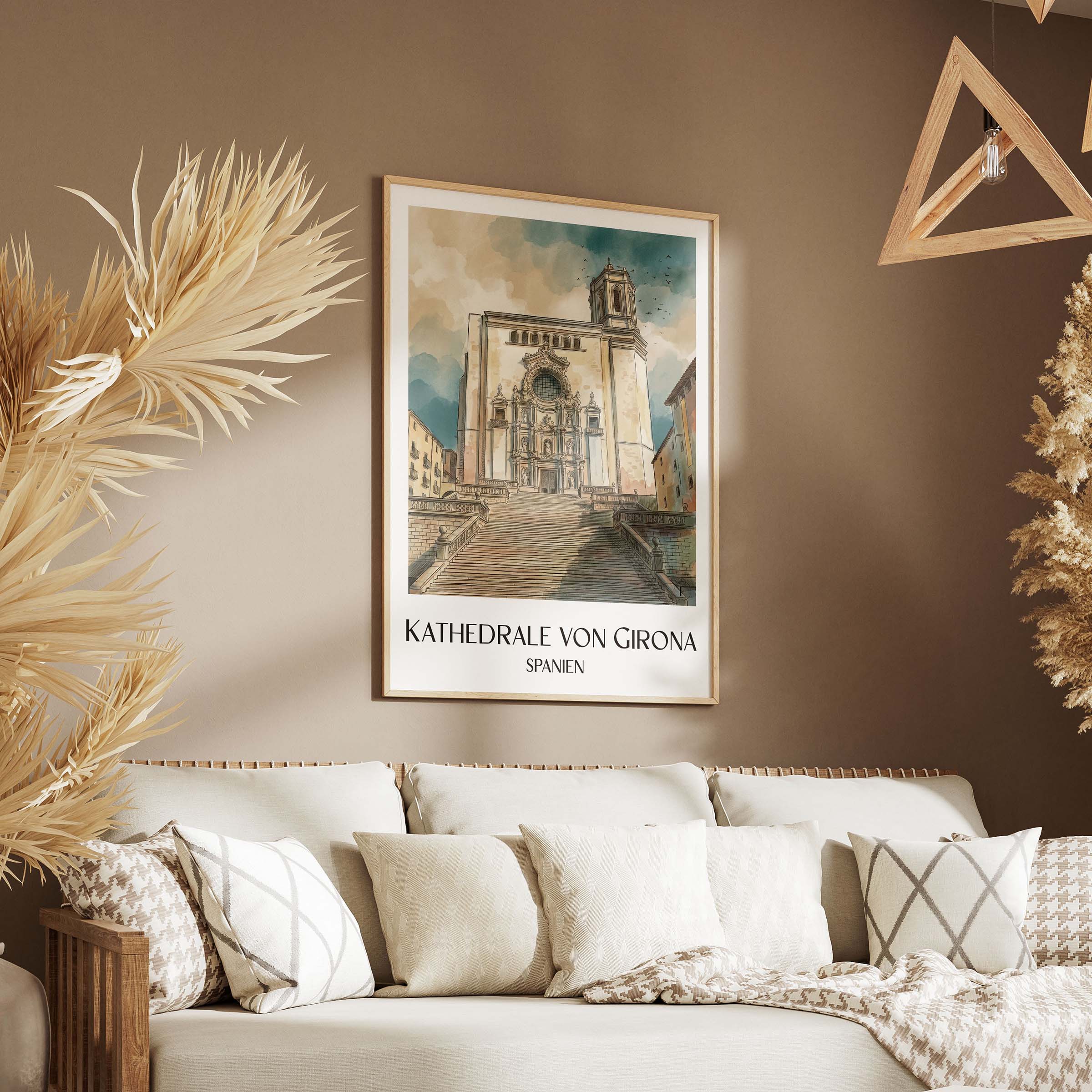 kathedrale-von-girona-spanien-spanien-poster-aquarell